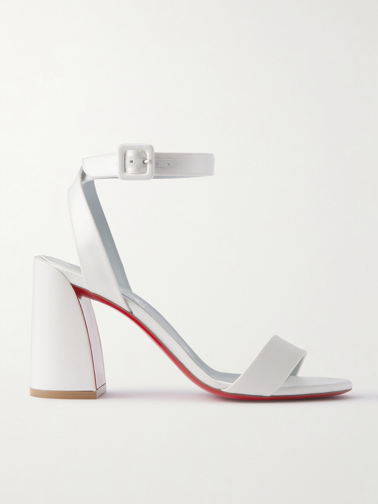 Christian Louboutin - Miss Sabina 85 Satin Sandals - White