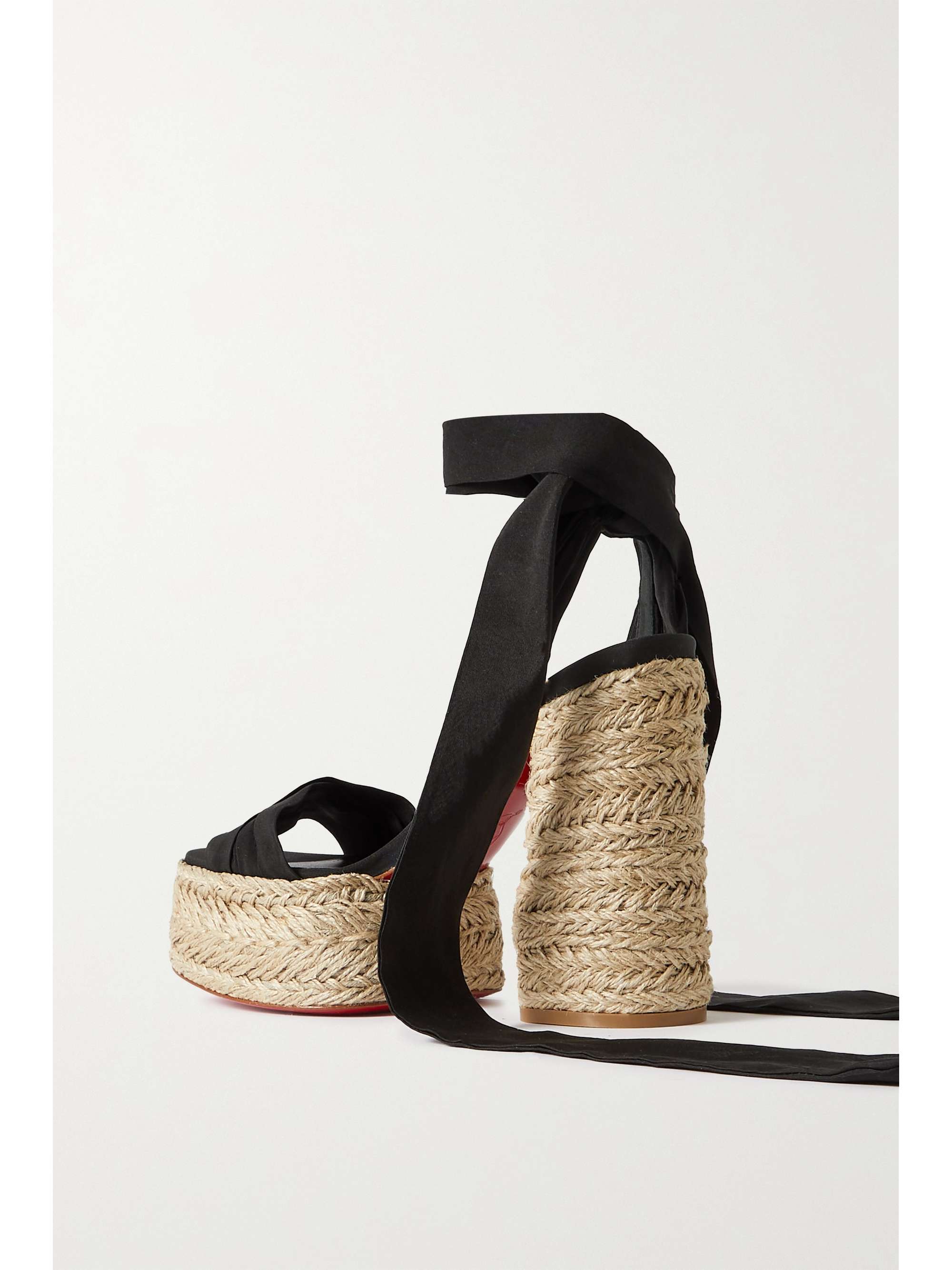 CHRISTIAN LOUBOUTIN Mariza du Desert 130 gabardine espadrille platform sandals
