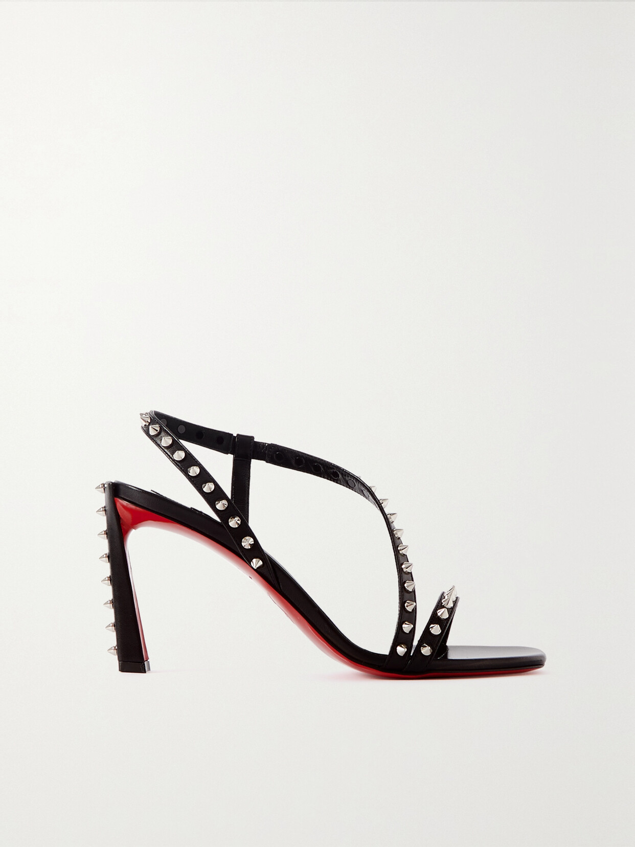 Christian Louboutin - Rosa Condora 85 Studded Leather Sandals - Black