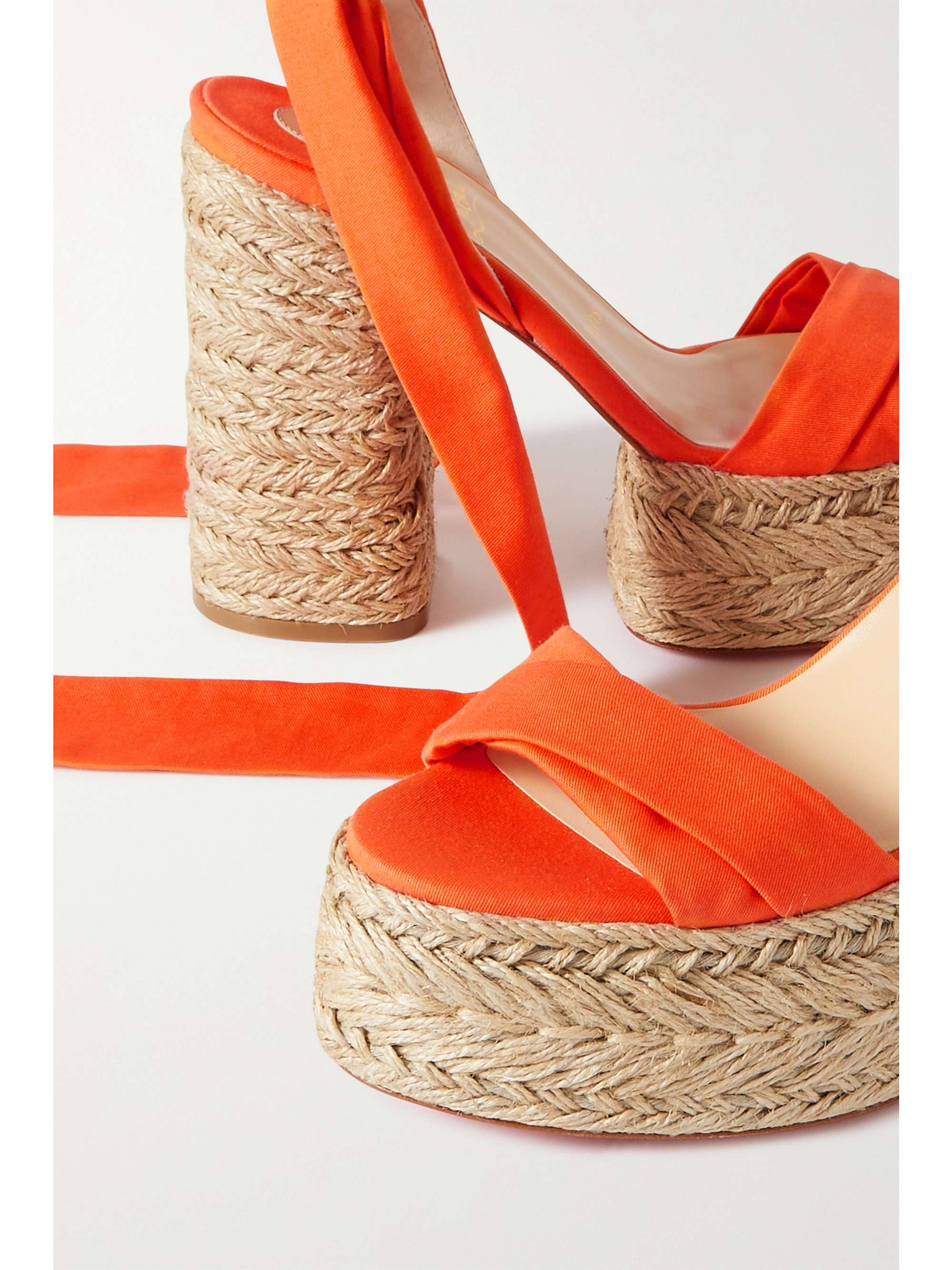 CHRISTIAN LOUBOUTIN Mariza du Desert 130 gabardine espadrille platform sandals