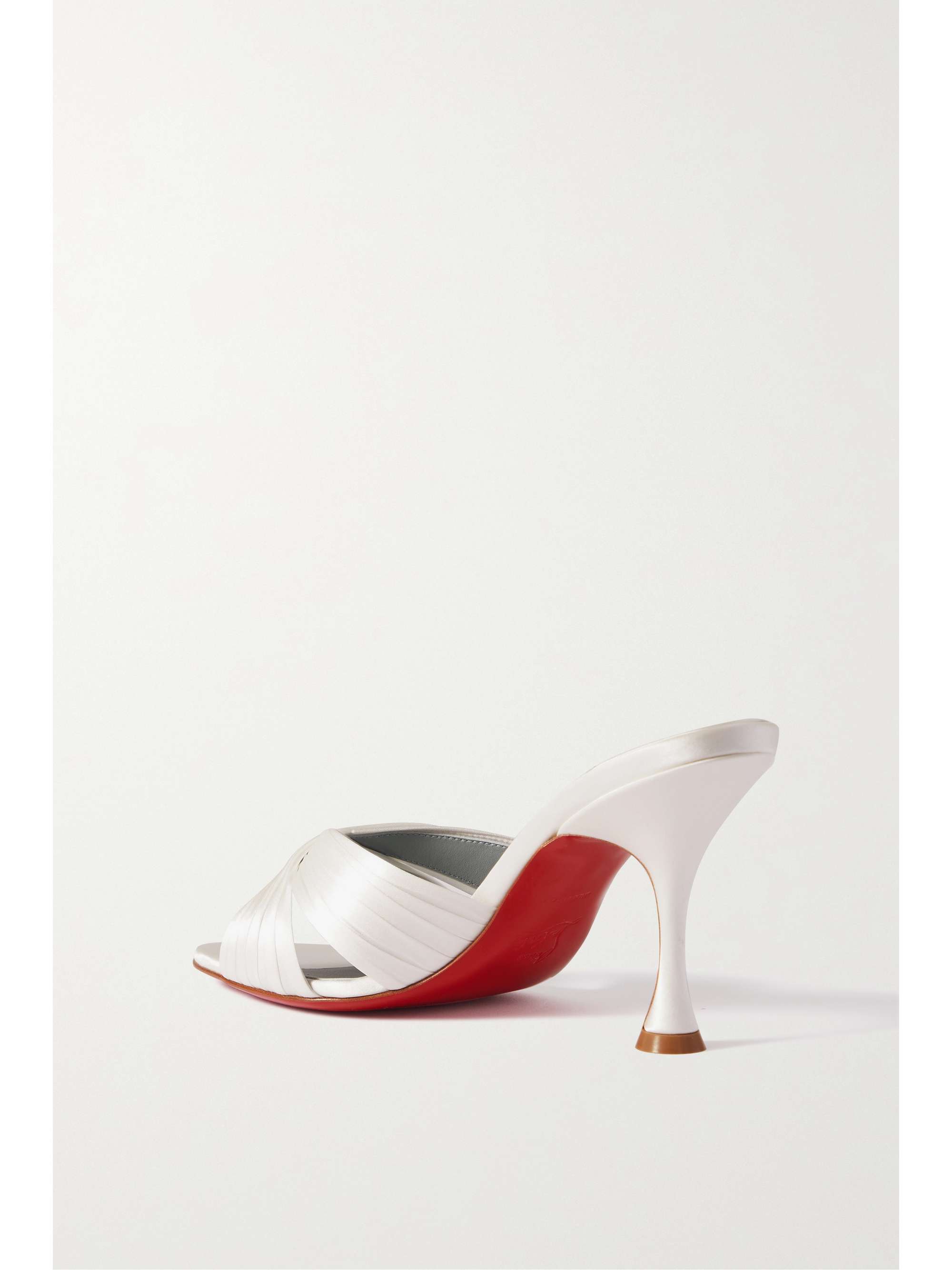 CHRISTIAN LOUBOUTIN Nicol is Back 85 satin mules