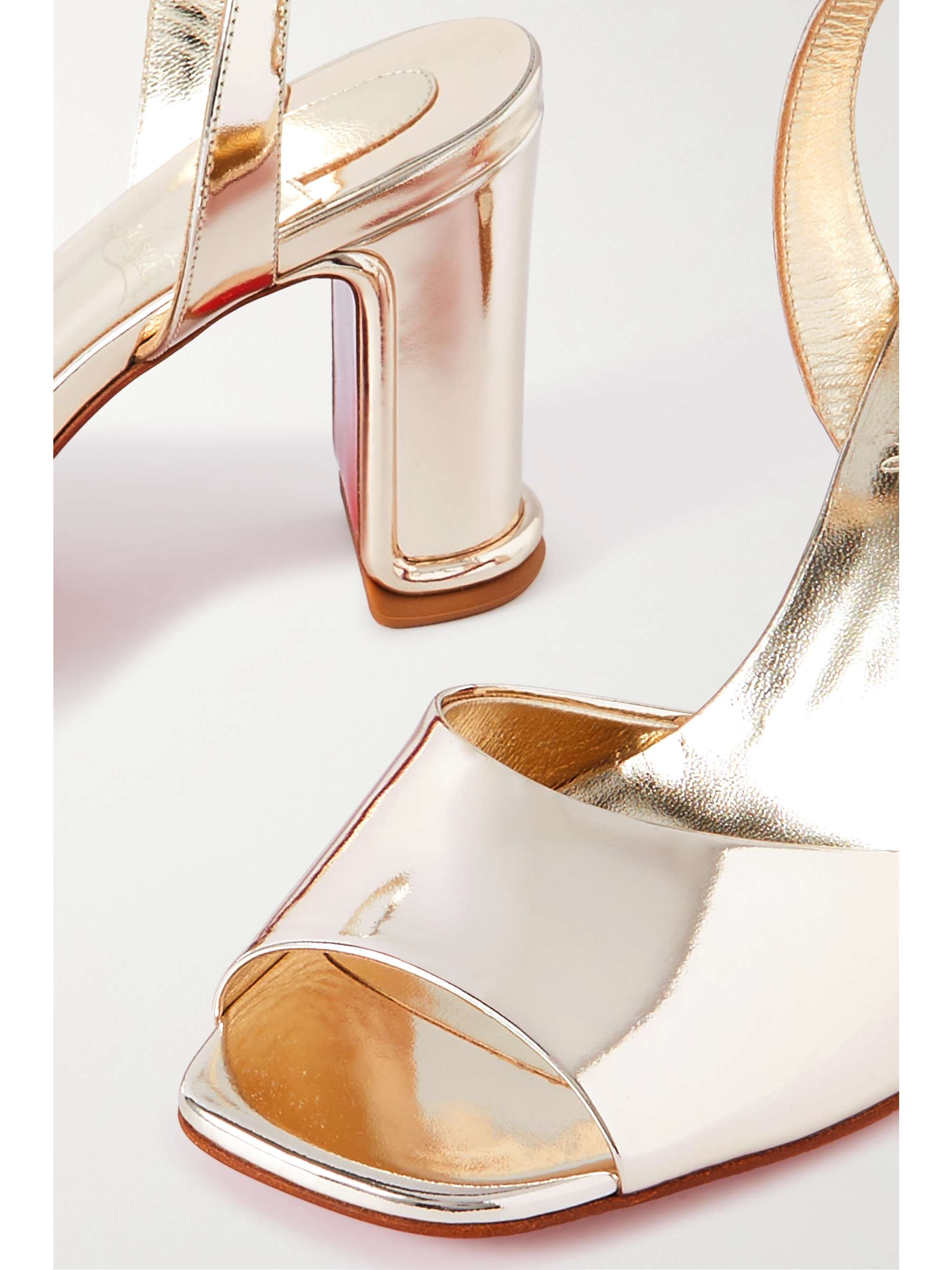 CHRISTIAN LOUBOUTIN Amalili mirrored-leather sandals