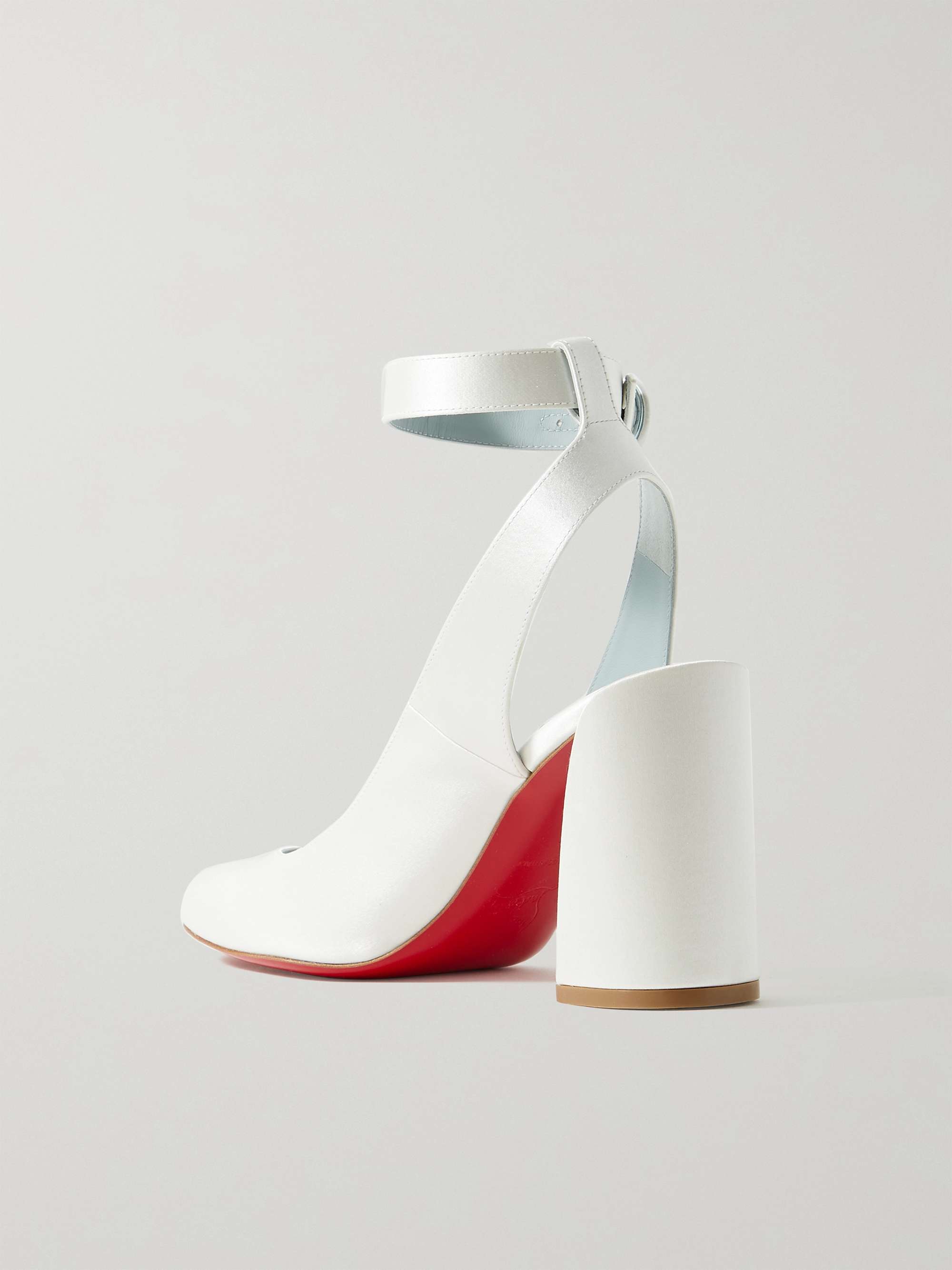 CHRISTIAN LOUBOUTIN Miss Sab 85 satin pumps