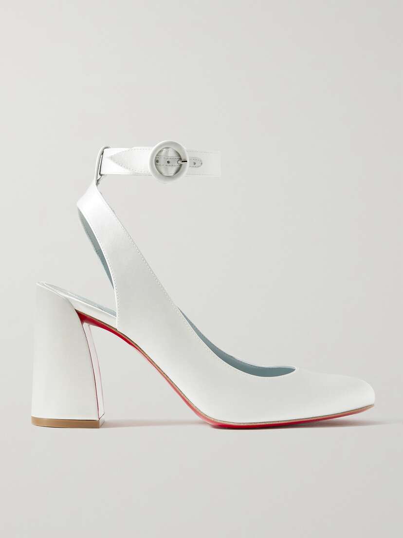 Christian Louboutin Miss Sab 85 Satin Pumps