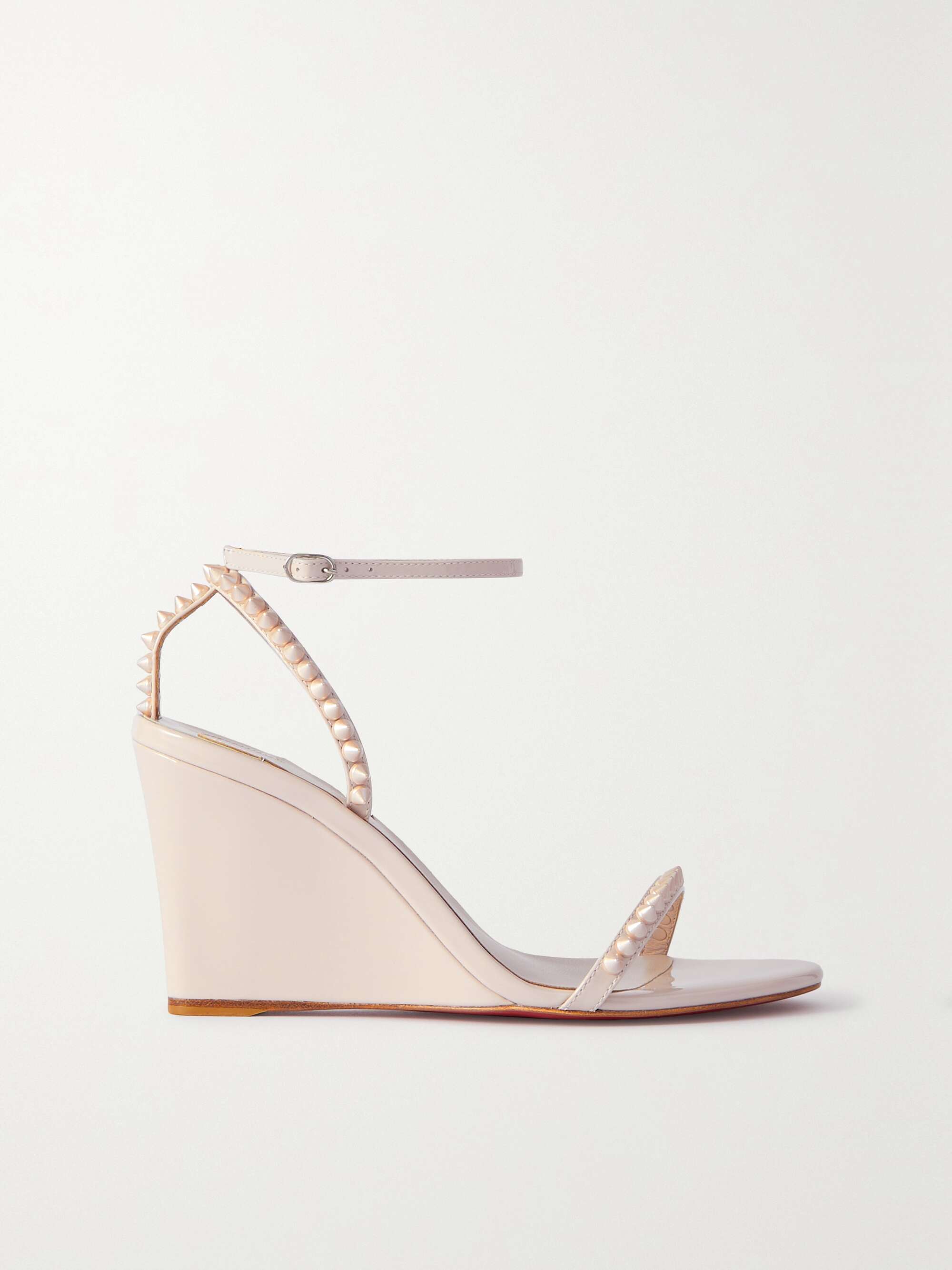 CHRISTIAN LOUBOUTIN Spike Me nude spike stud PVC patent toe