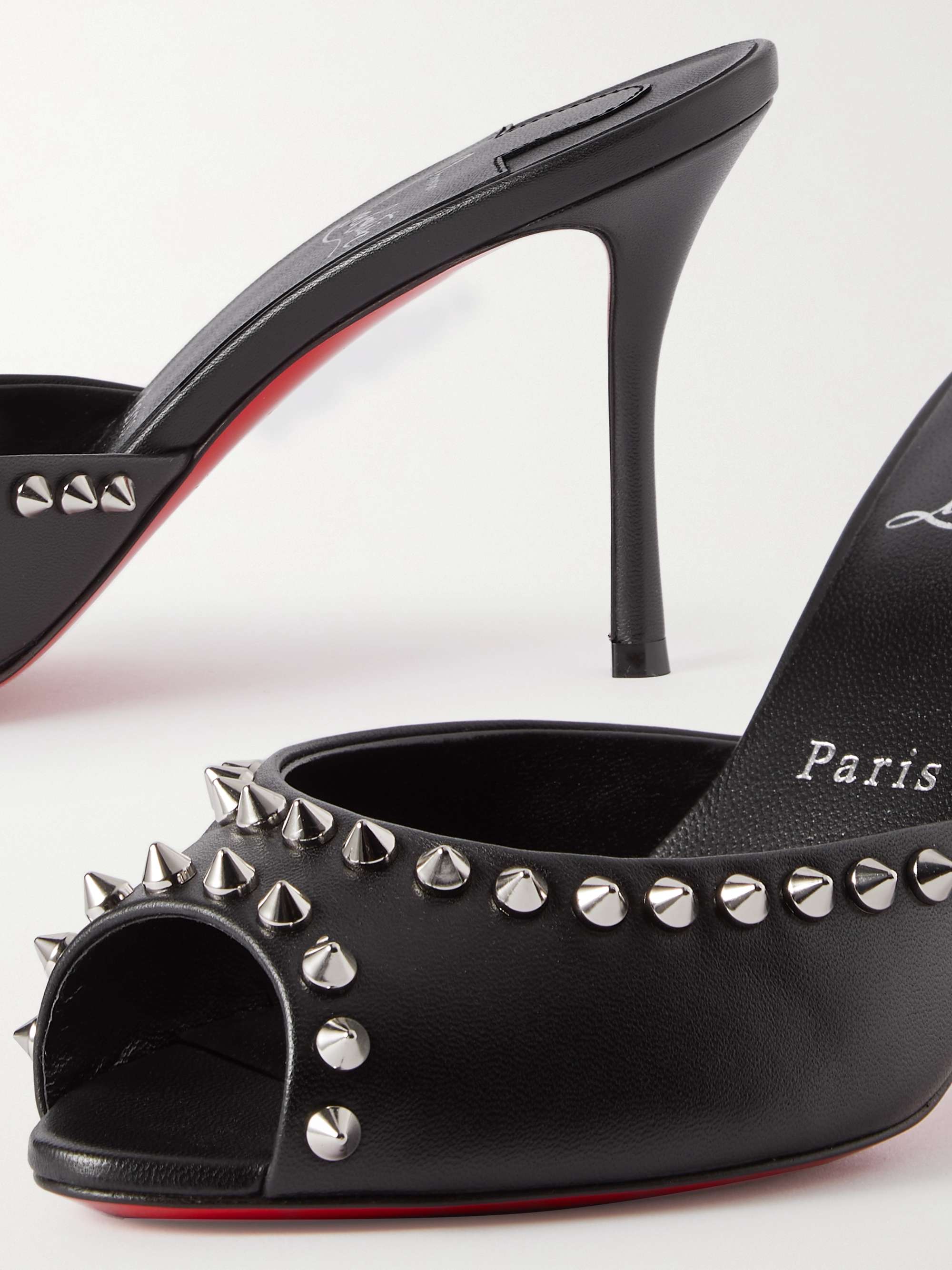 CHRISTIAN LOUBOUTIN Me Dolly 85 studded leather mules