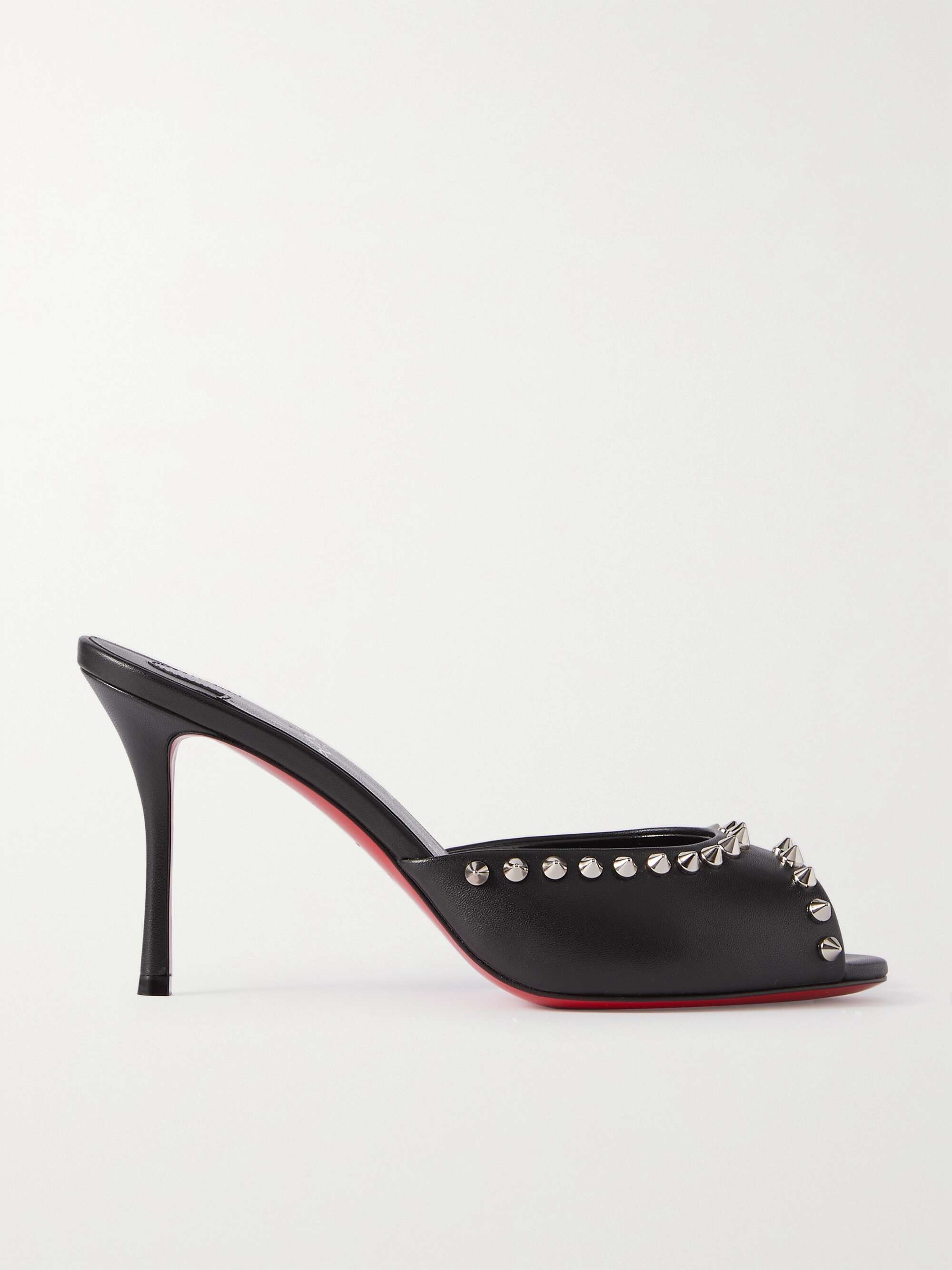 Christian Louboutin - So Me 100 Studded Leather Sandals - Black - IT40.5 - Net A Porter