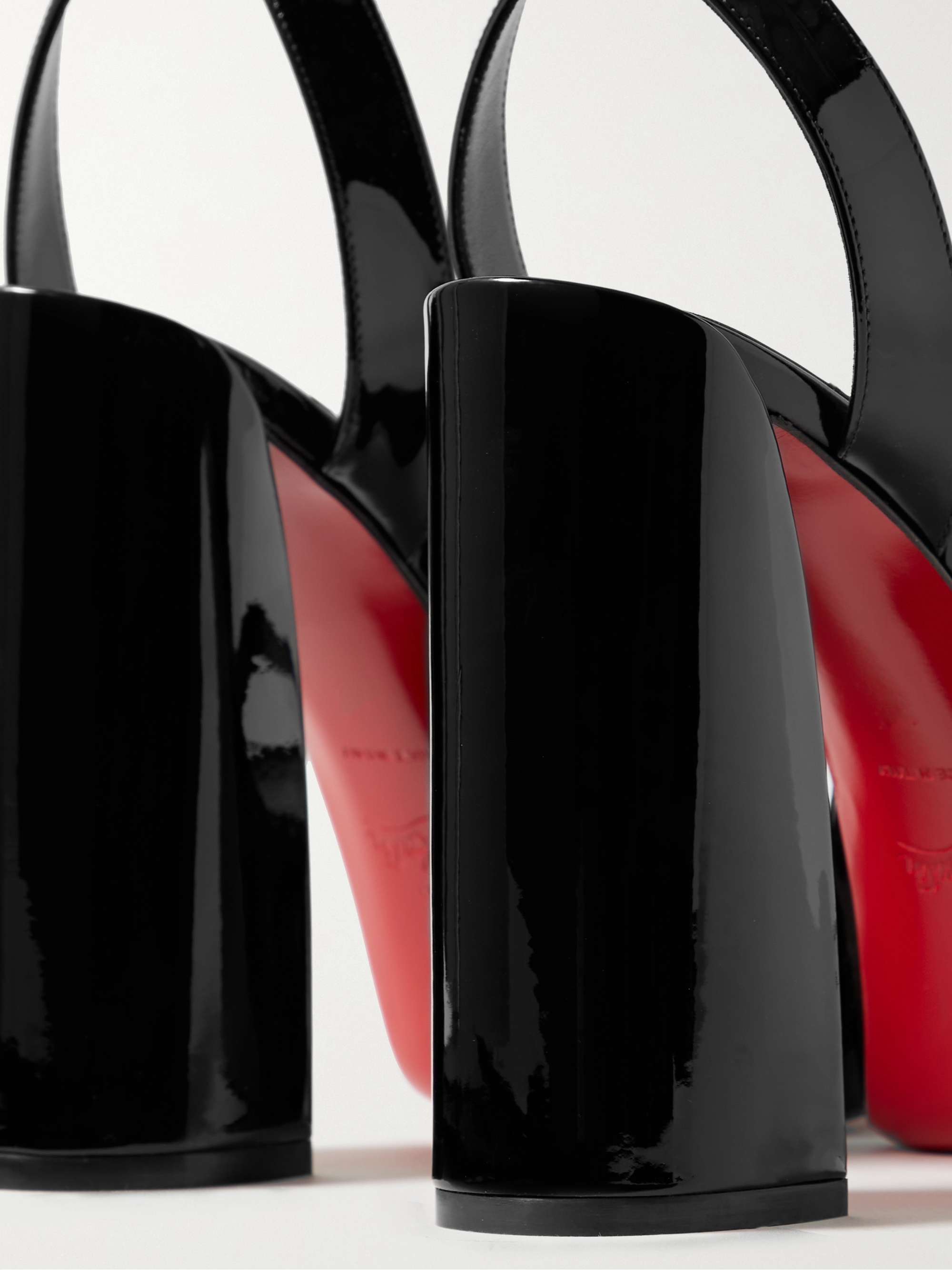 CHRISTIAN LOUBOUTIN Movida Sabina patent-leather platform sandals