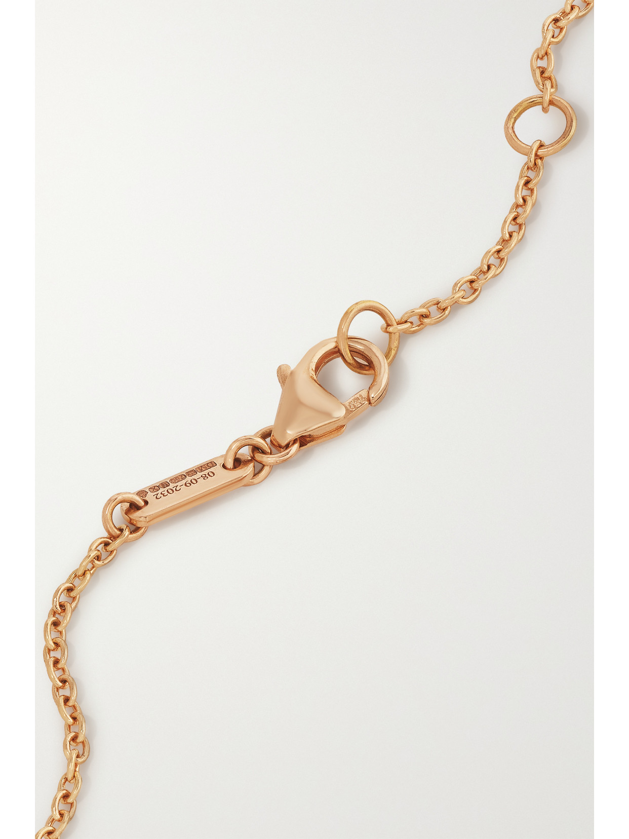 David Morris Fortuna 18-karat Rose Gold, Chrysoprase And Diamond Bracelet In Gold