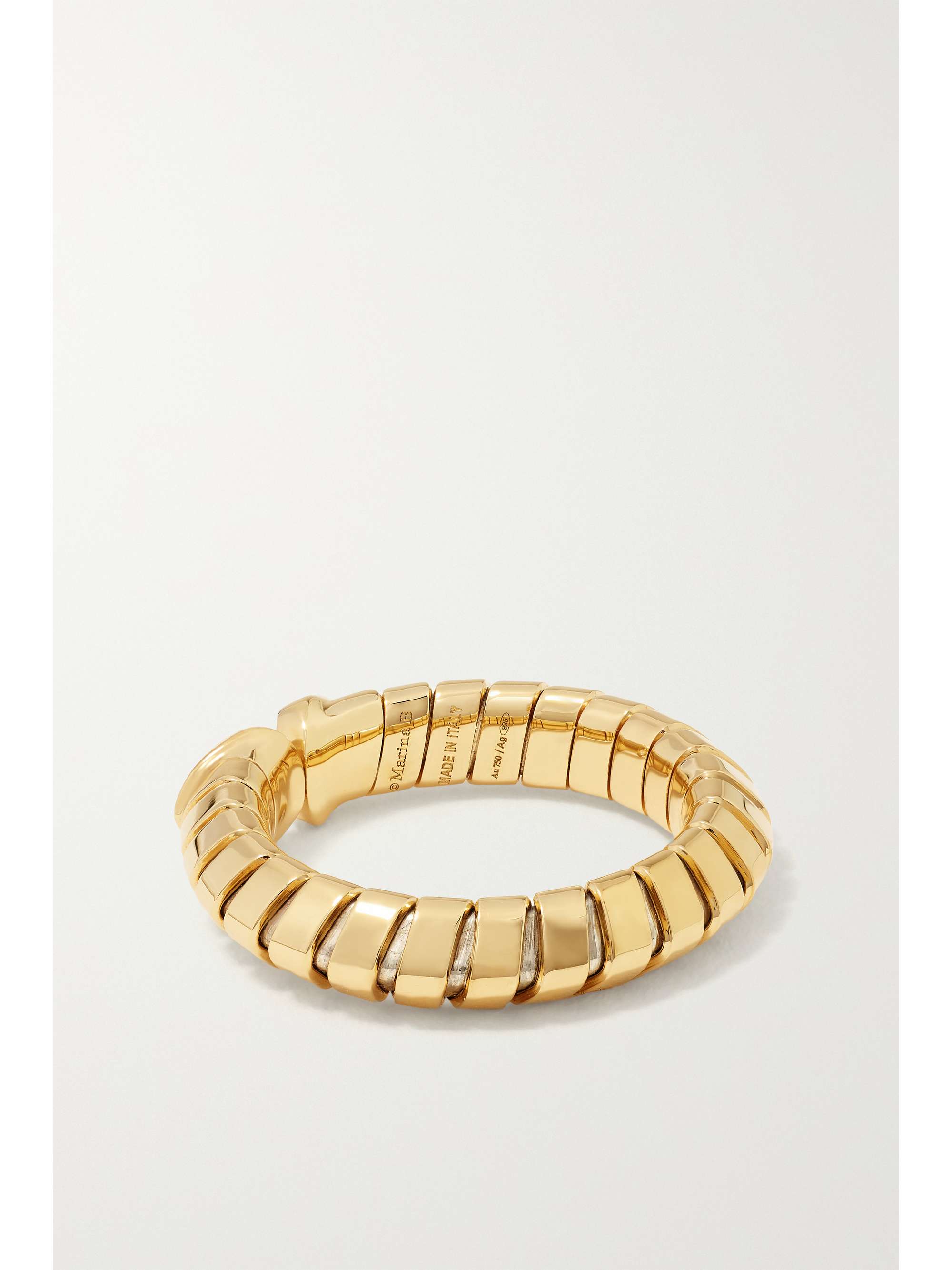 MARINA B Trisolina 18-karat gold, silver and diamond ring
