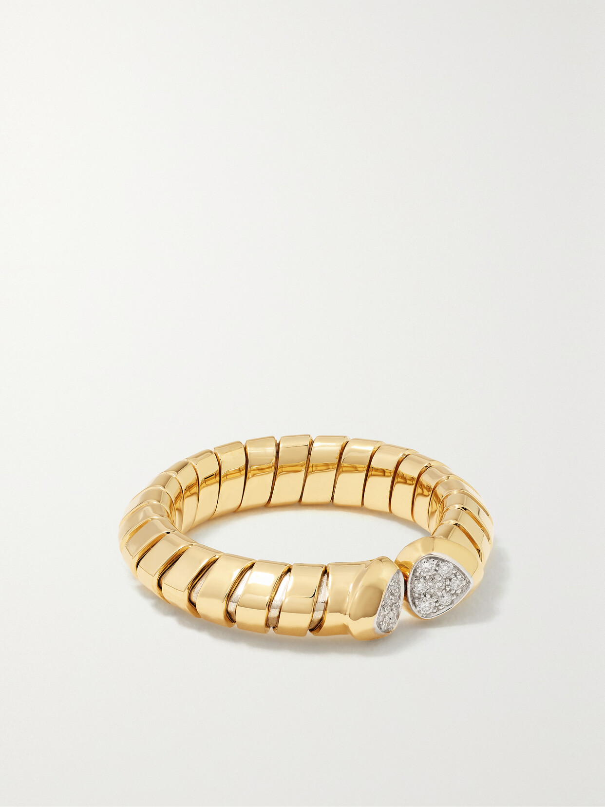 Marina B Trisolina 18-karat Gold, Silver And Diamond Ring