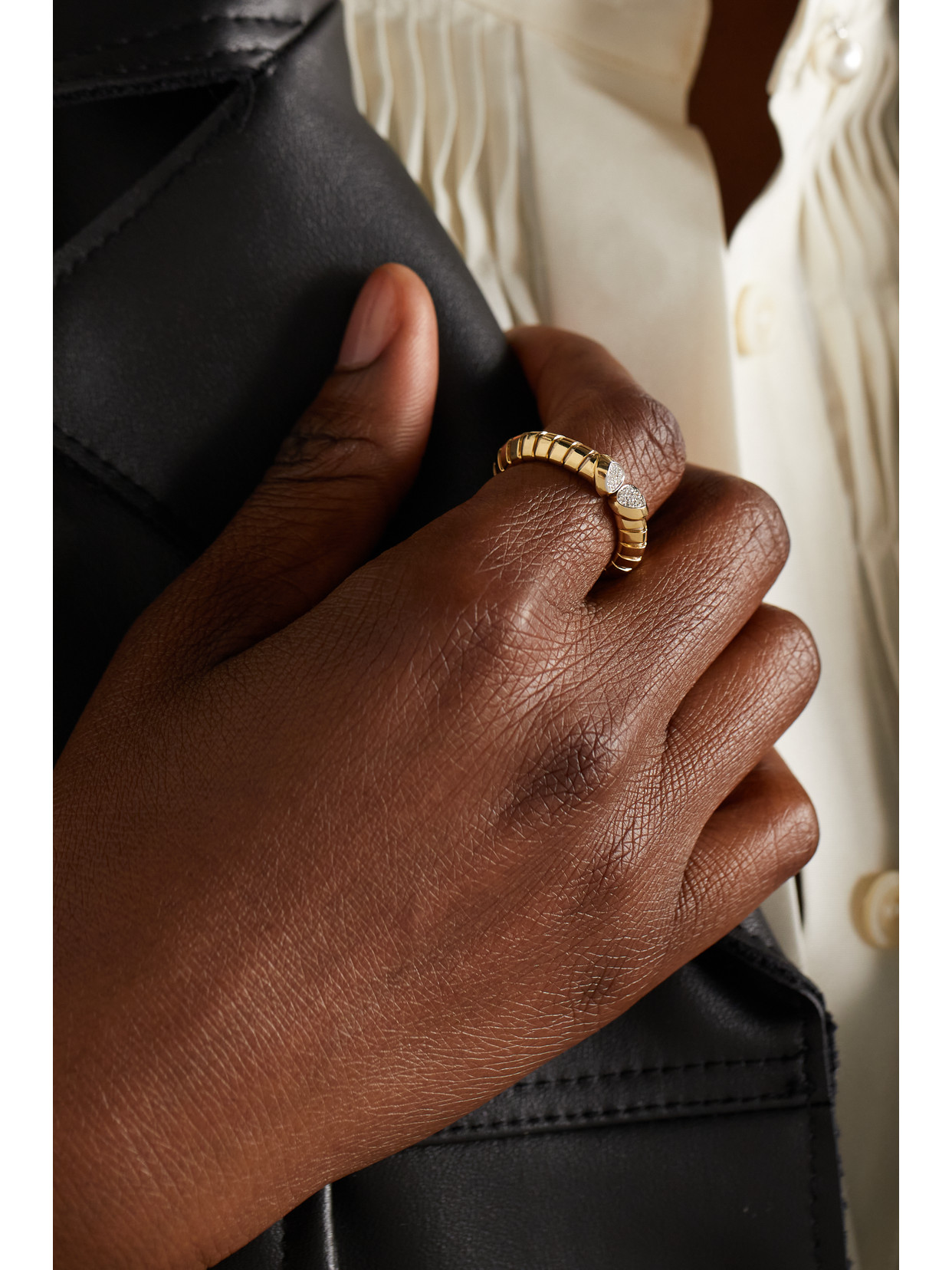 Marina B Trisolina 18-karat Gold, Silver And Diamond Ring In Gold