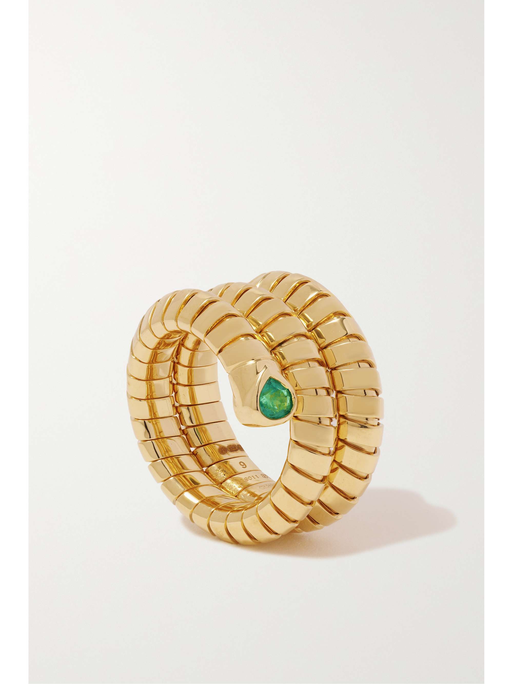 MARINA B Trisola 18-karat gold emerald ring