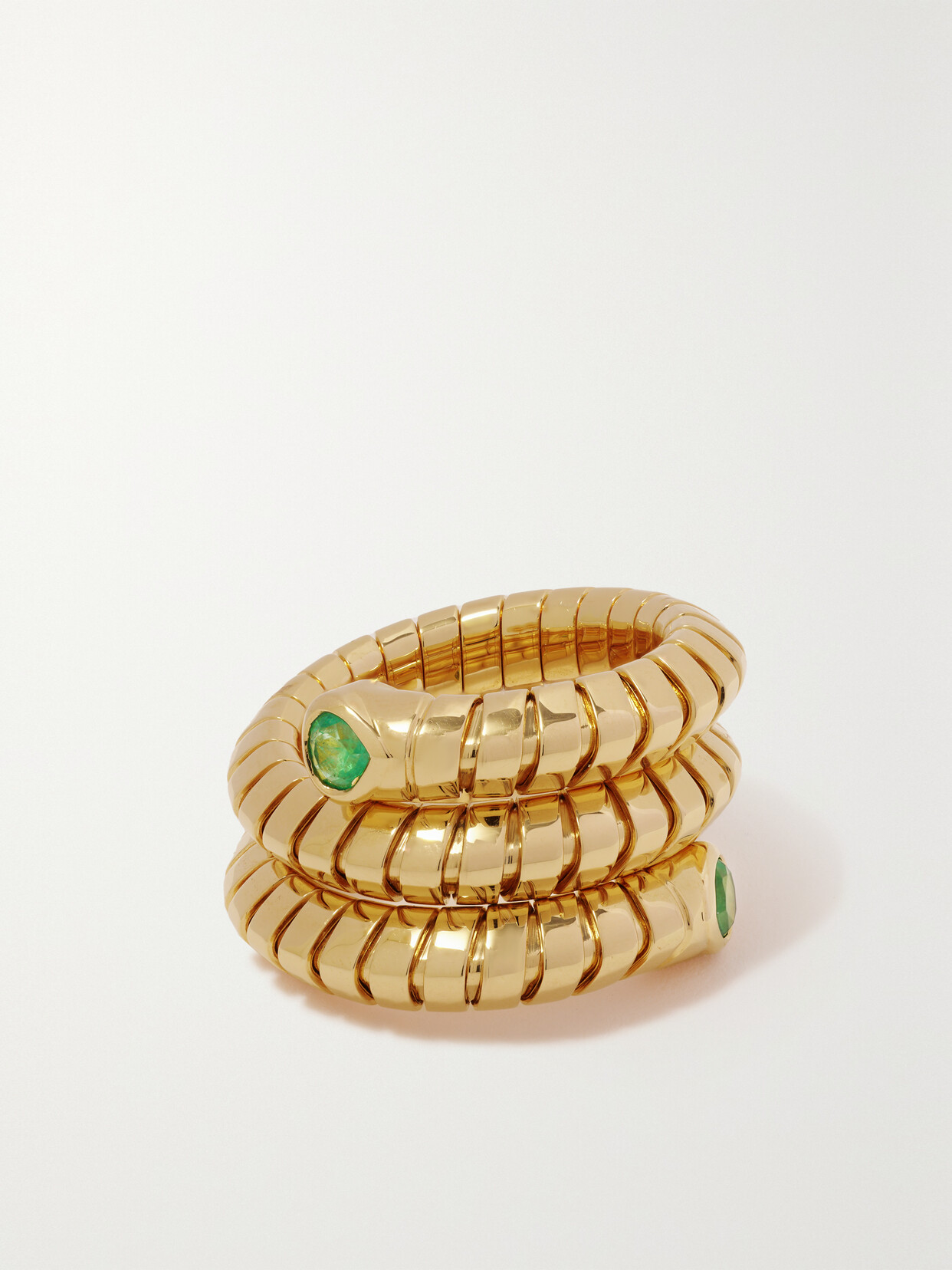 Marina B - Trisola 18-karat Gold Emerald Ring - 7