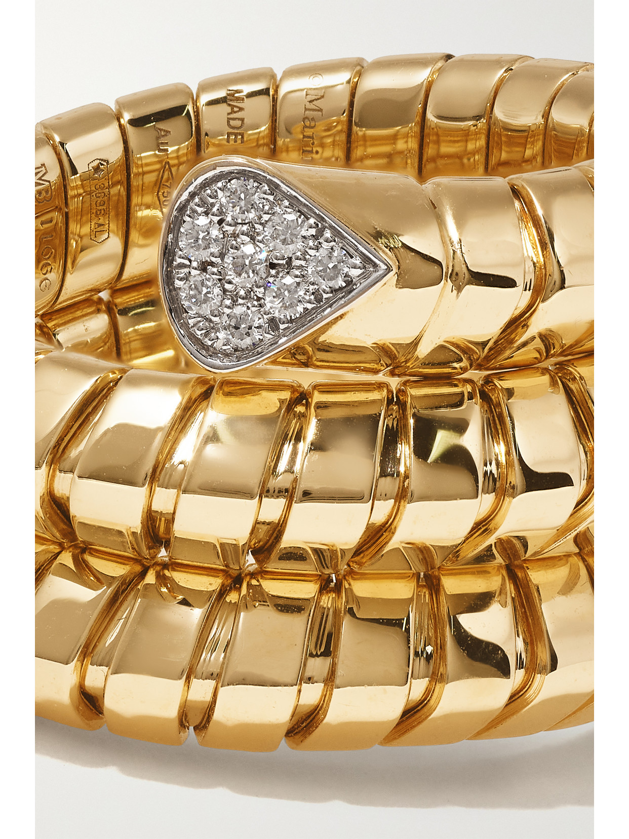 Shop Marina B Trisola 18-karat Gold Diamond Ring