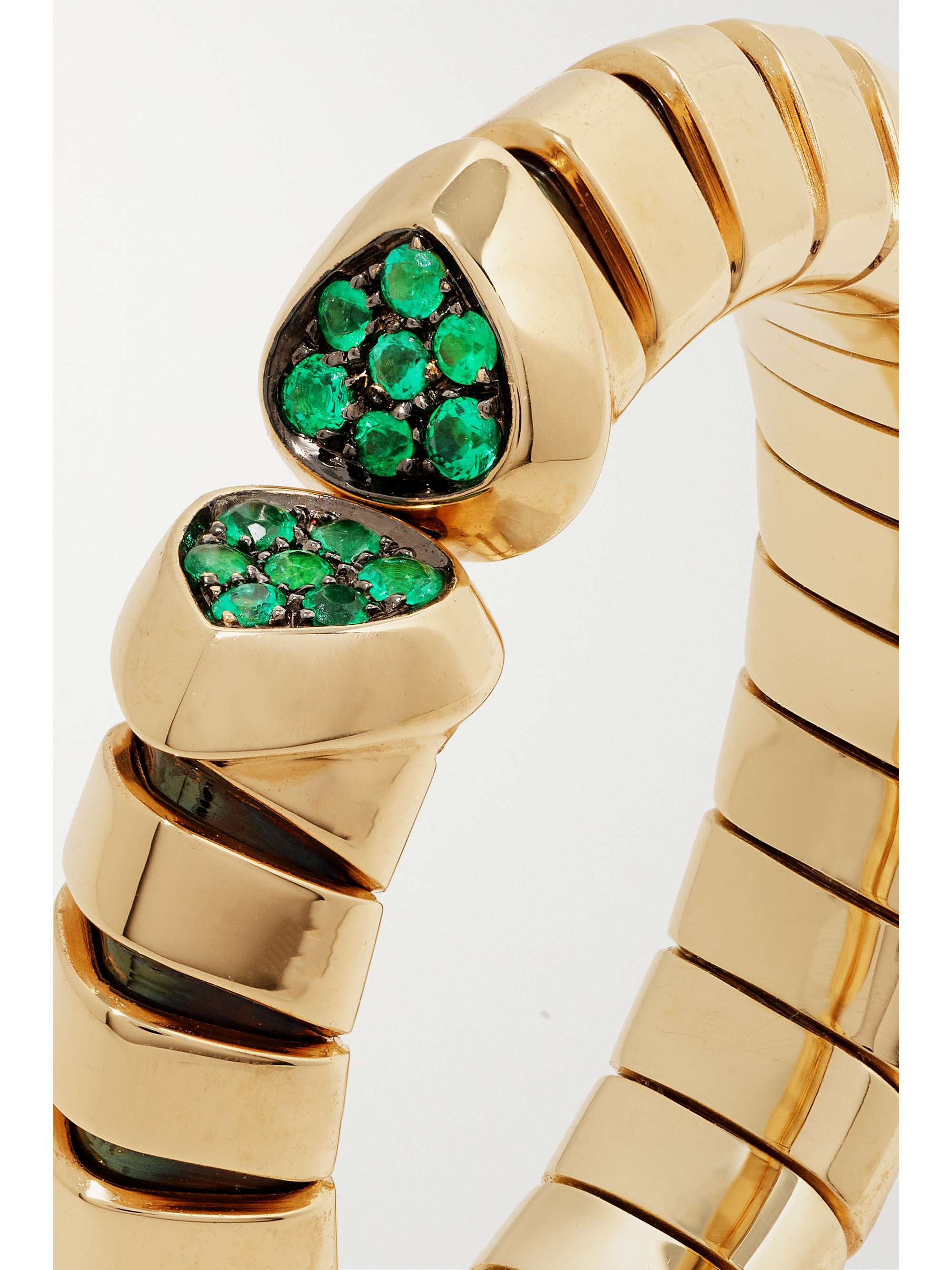 MARINA B Trisolina 18-karat gold emerald ring