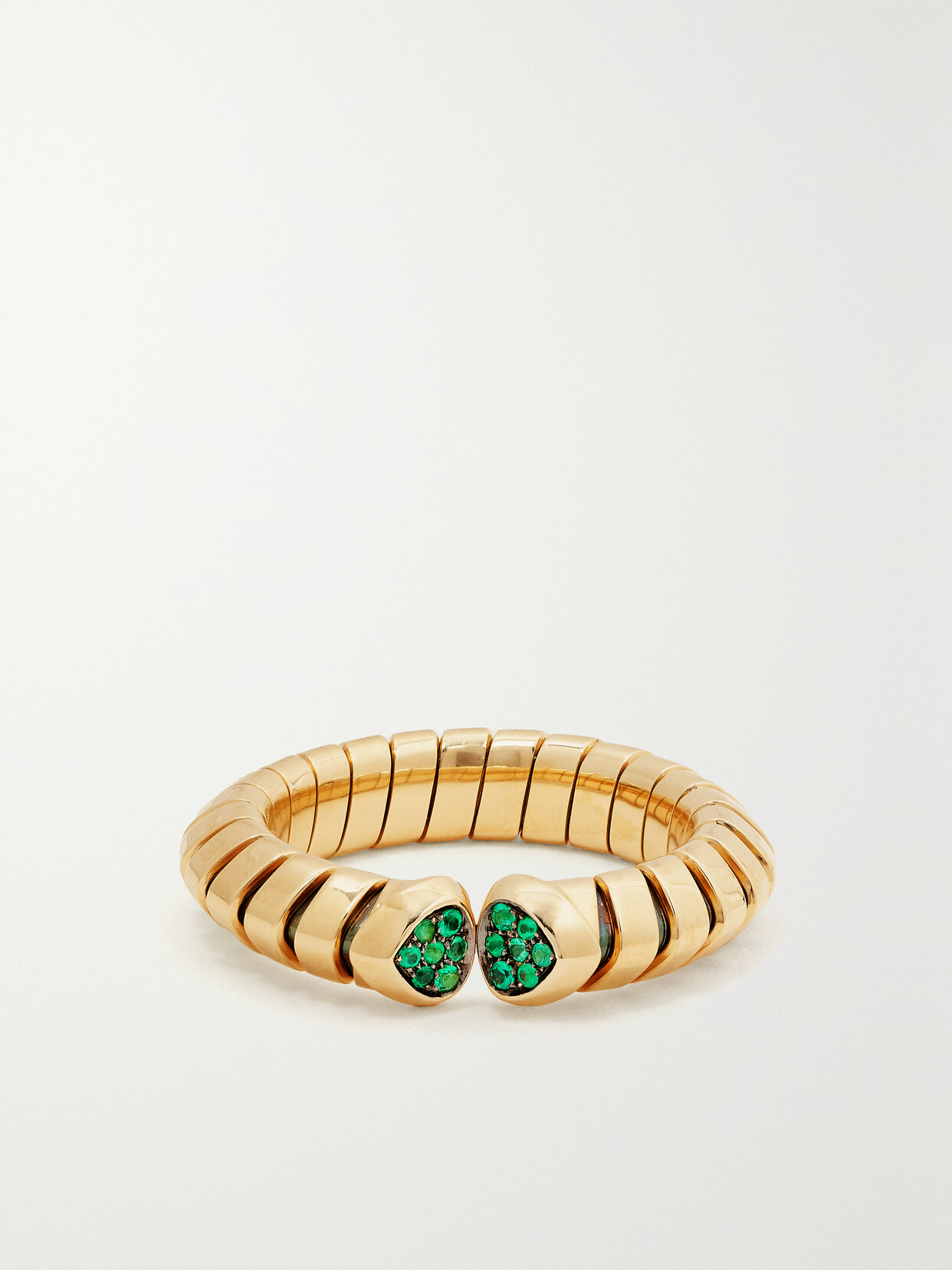 Marina B - Trisolina 18-karat Gold Emerald Ring - 7