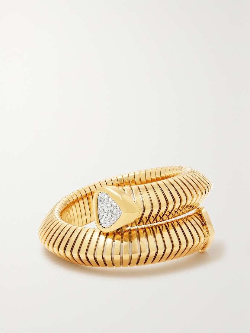 Marina B Trisola 18-karat Gold Diamond Bangle