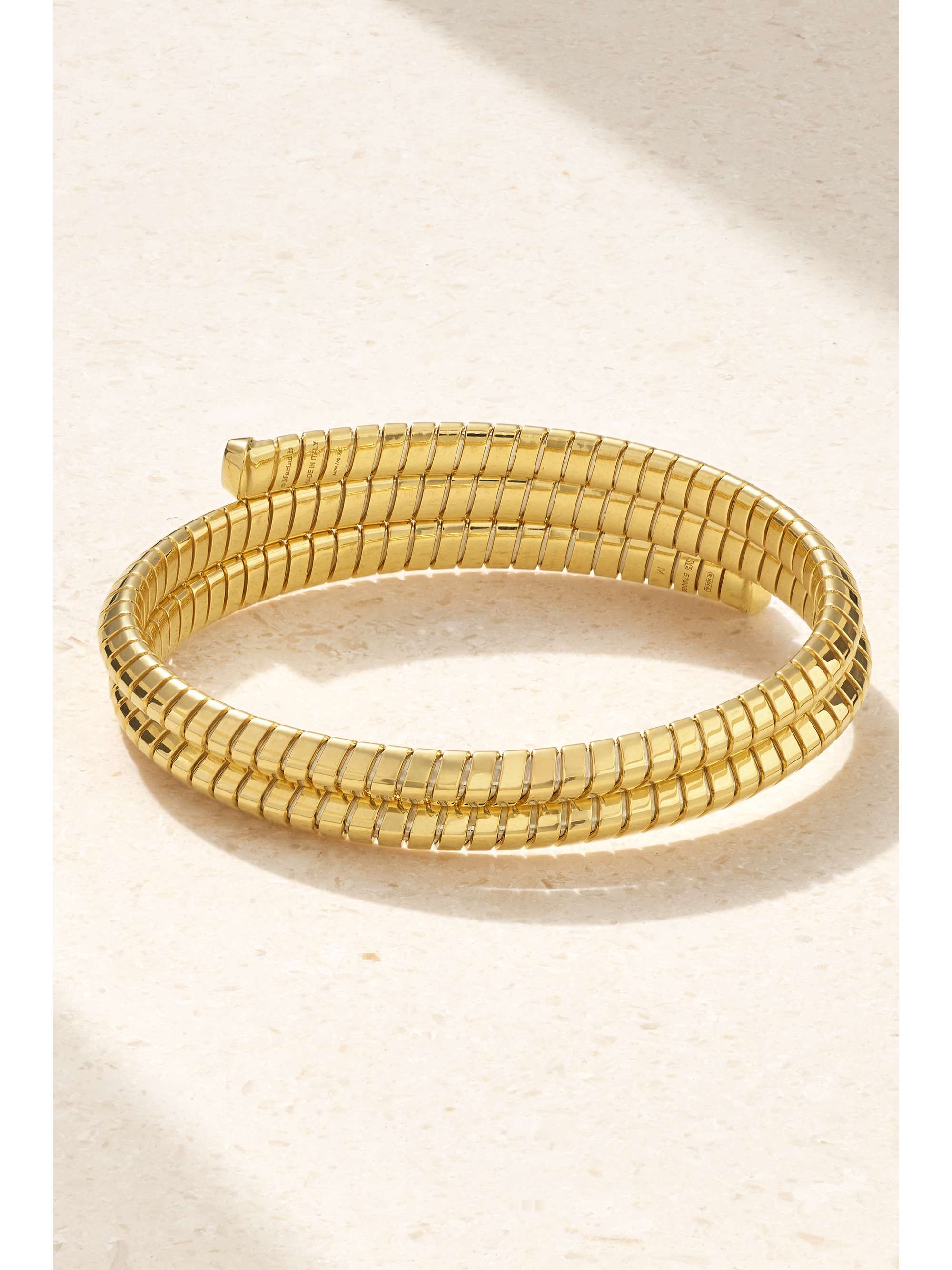 MARINA B Trisolina Triple 18-karat gold diamond bangle