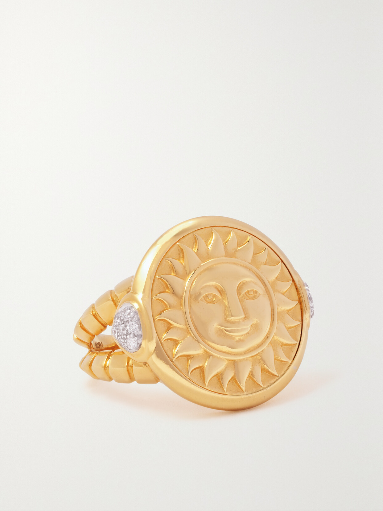 Marina B - Soleil 18-karat Gold Diamond Ring - 6