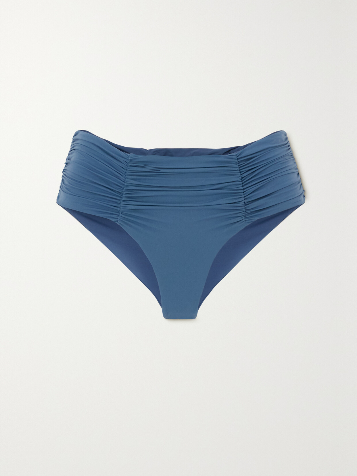 Marysia - Lehi Ruched Bikini Briefs - Blue