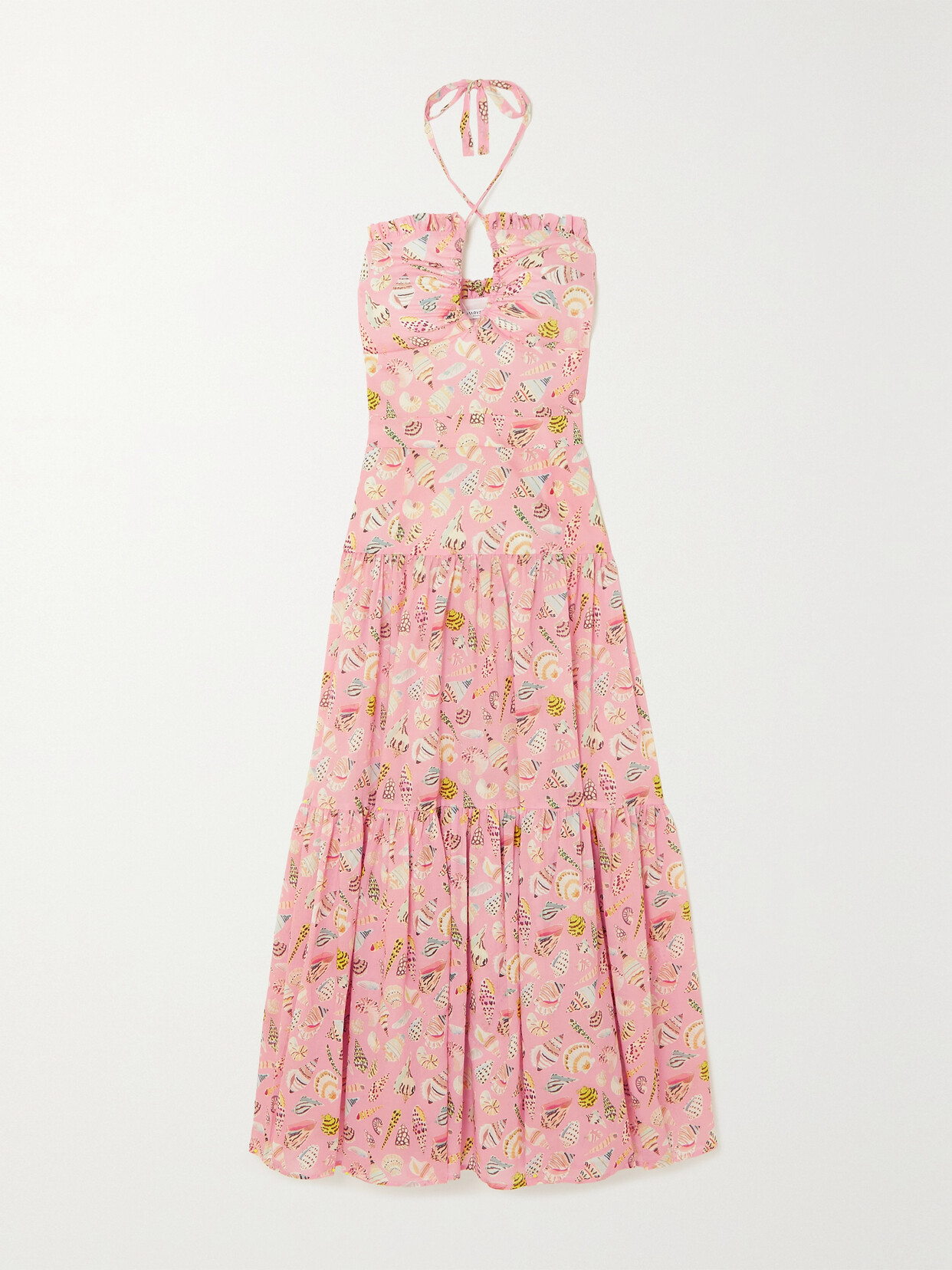 Marysia - Chalmers Tiered Printed Cotton-voile Maxi Dress - Pink