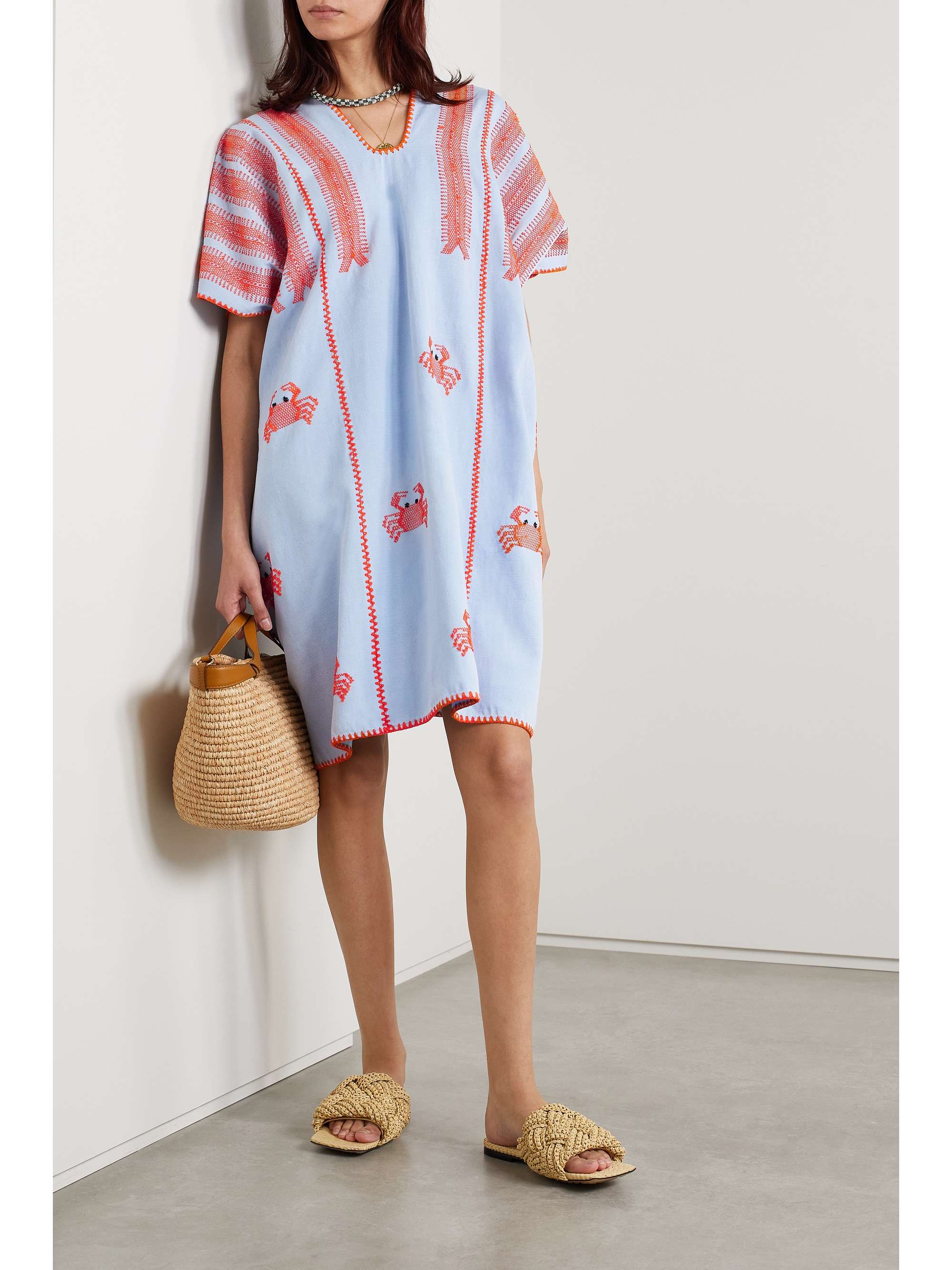 PIPPA HOLT + NET SUSTAIN embroidered cotton huipil