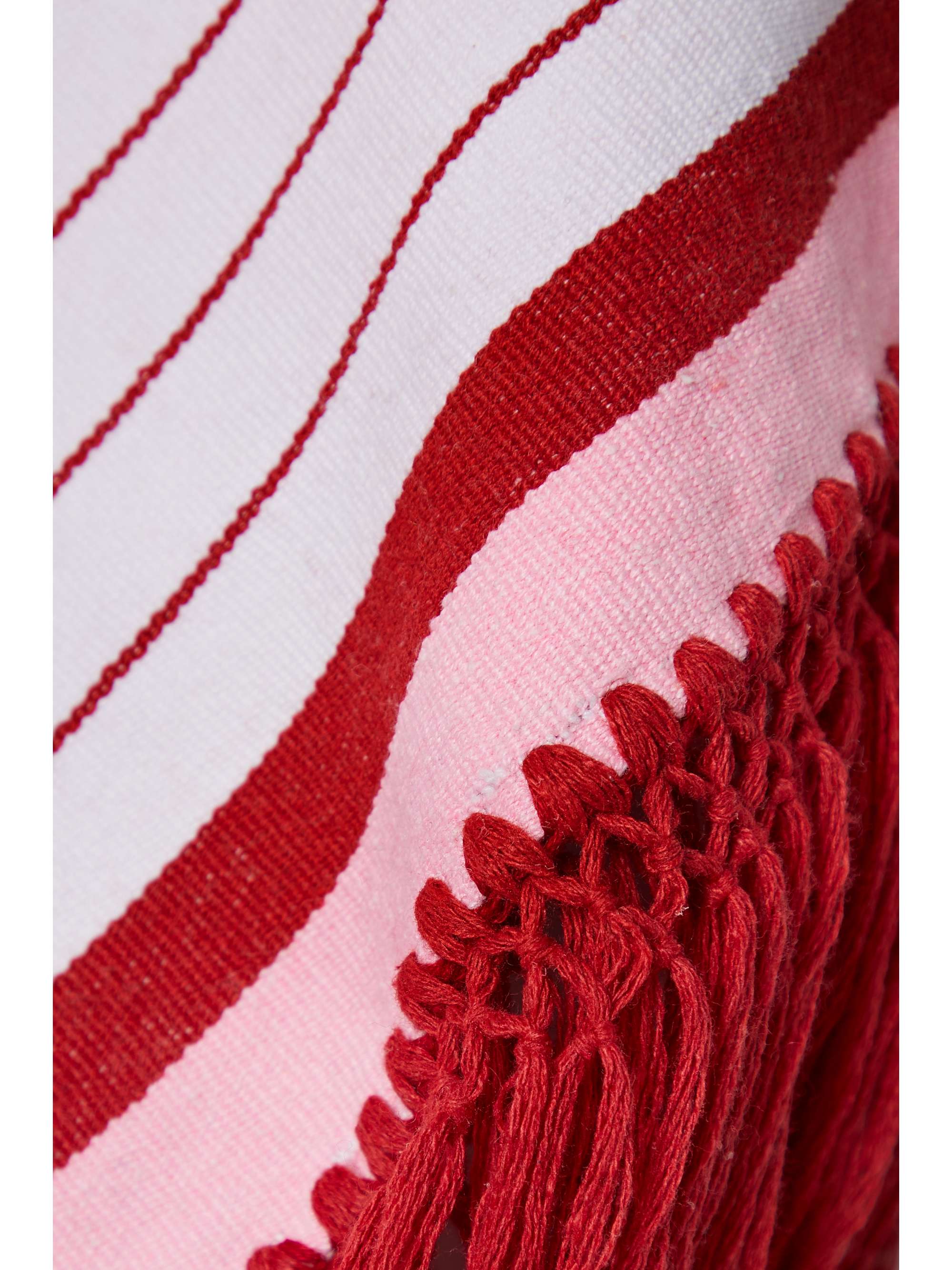 PIPPA HOLT + NET SUSTAIN fringed striped embroidered cotton huipil