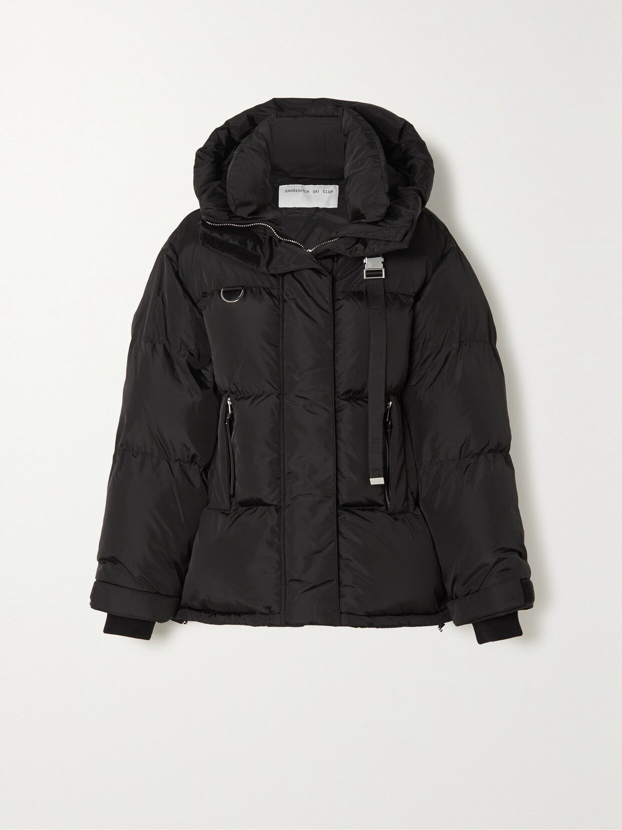 Shoreditch Ski Club - + Net Sustain Willow Hooded Quilted Padded Recycled-shell Jacket - Black