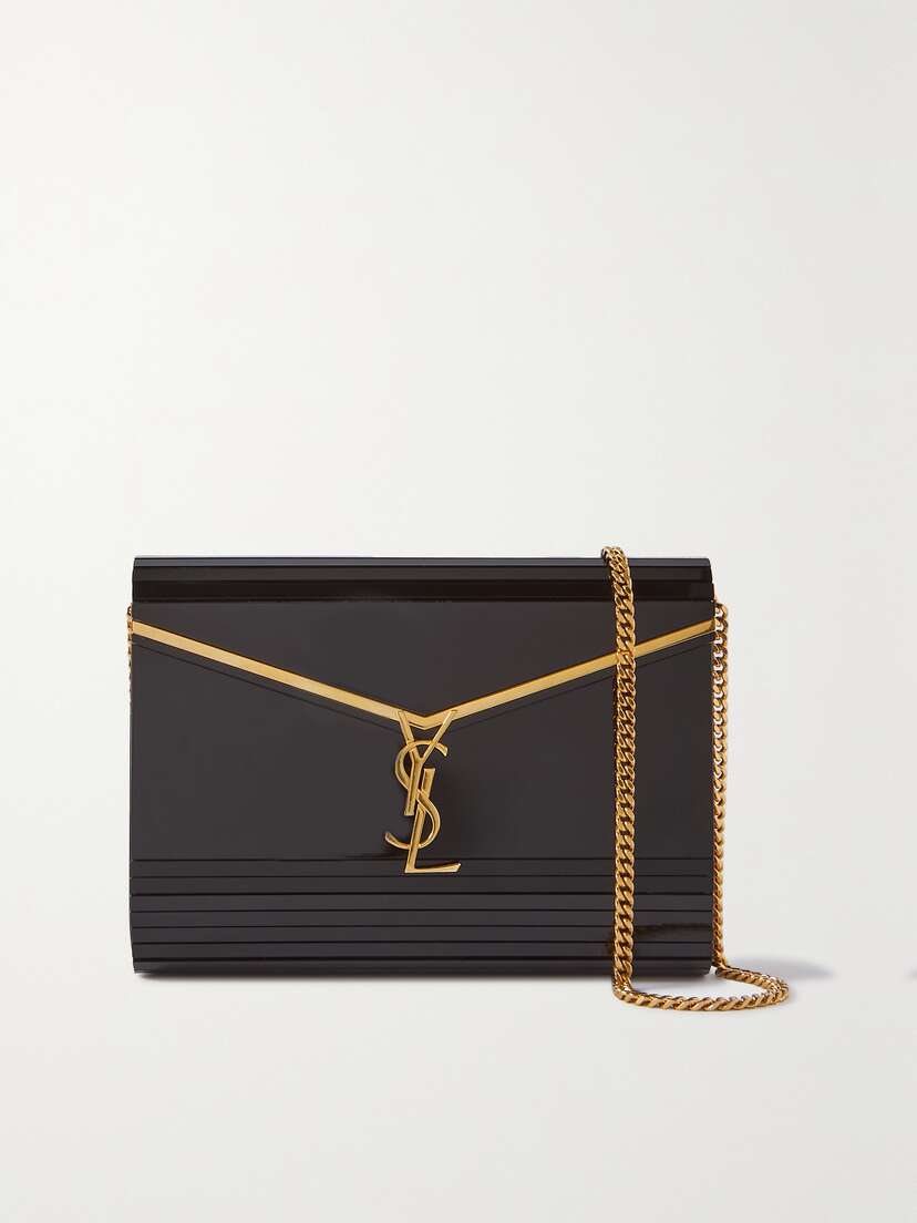 Saint Laurent Cassandra Minaudiere Acrylic Shoulder Bag