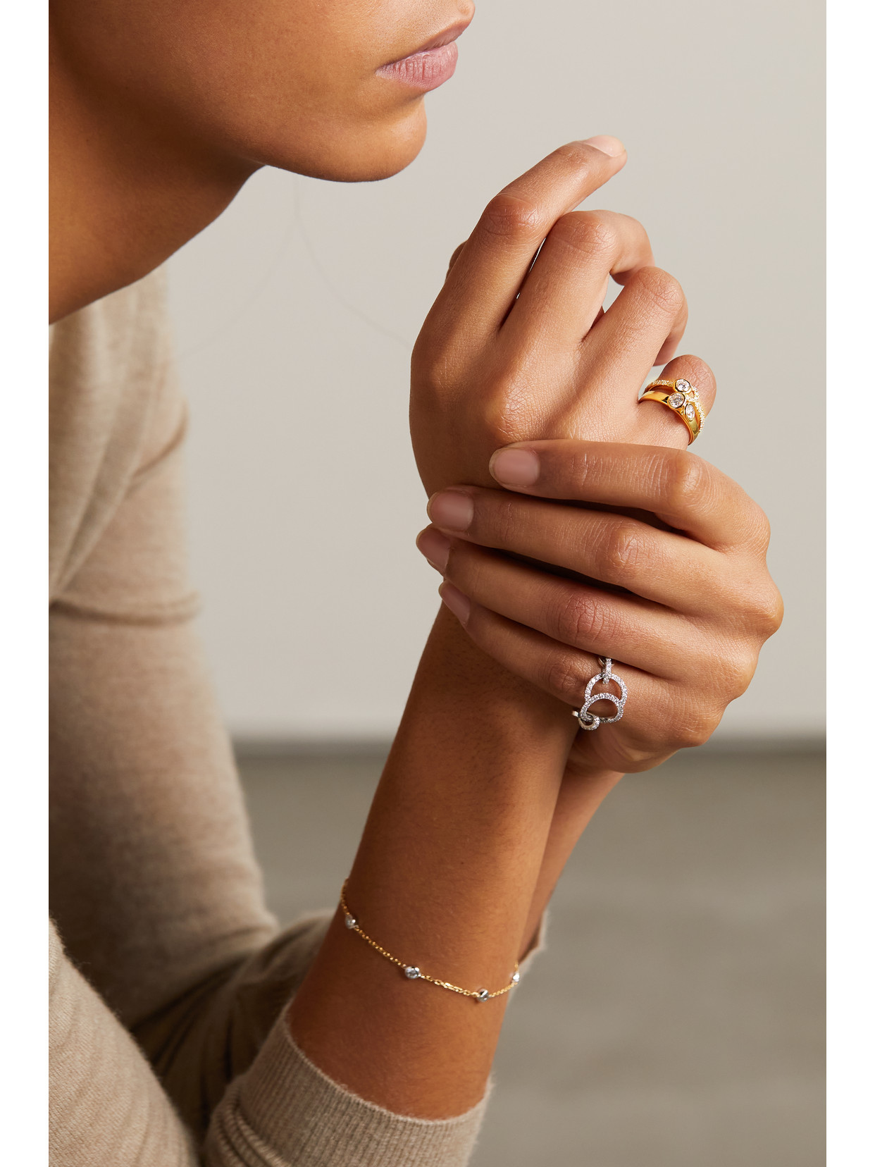 Courbet Origine 18-karat Recycled Gold Laboratory-grown Diamond Ring In Gold