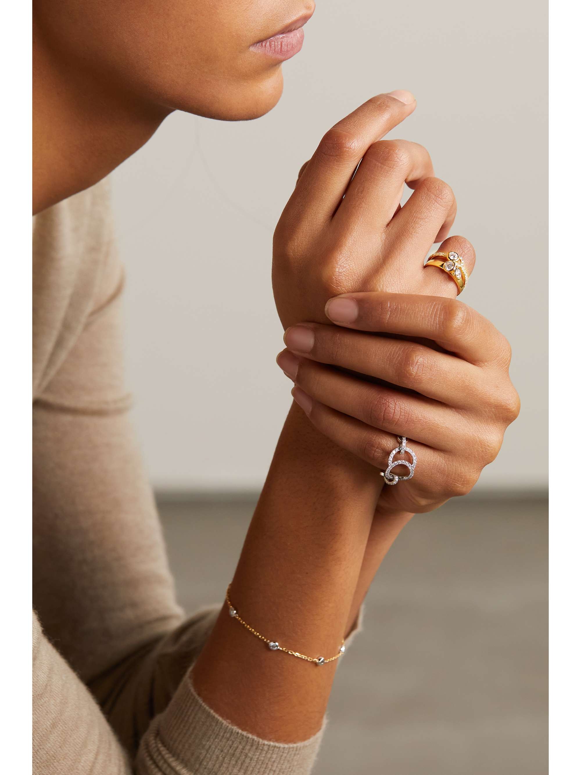 COURBET Origine 18-karat recycled gold laboratory-grown diamond ring