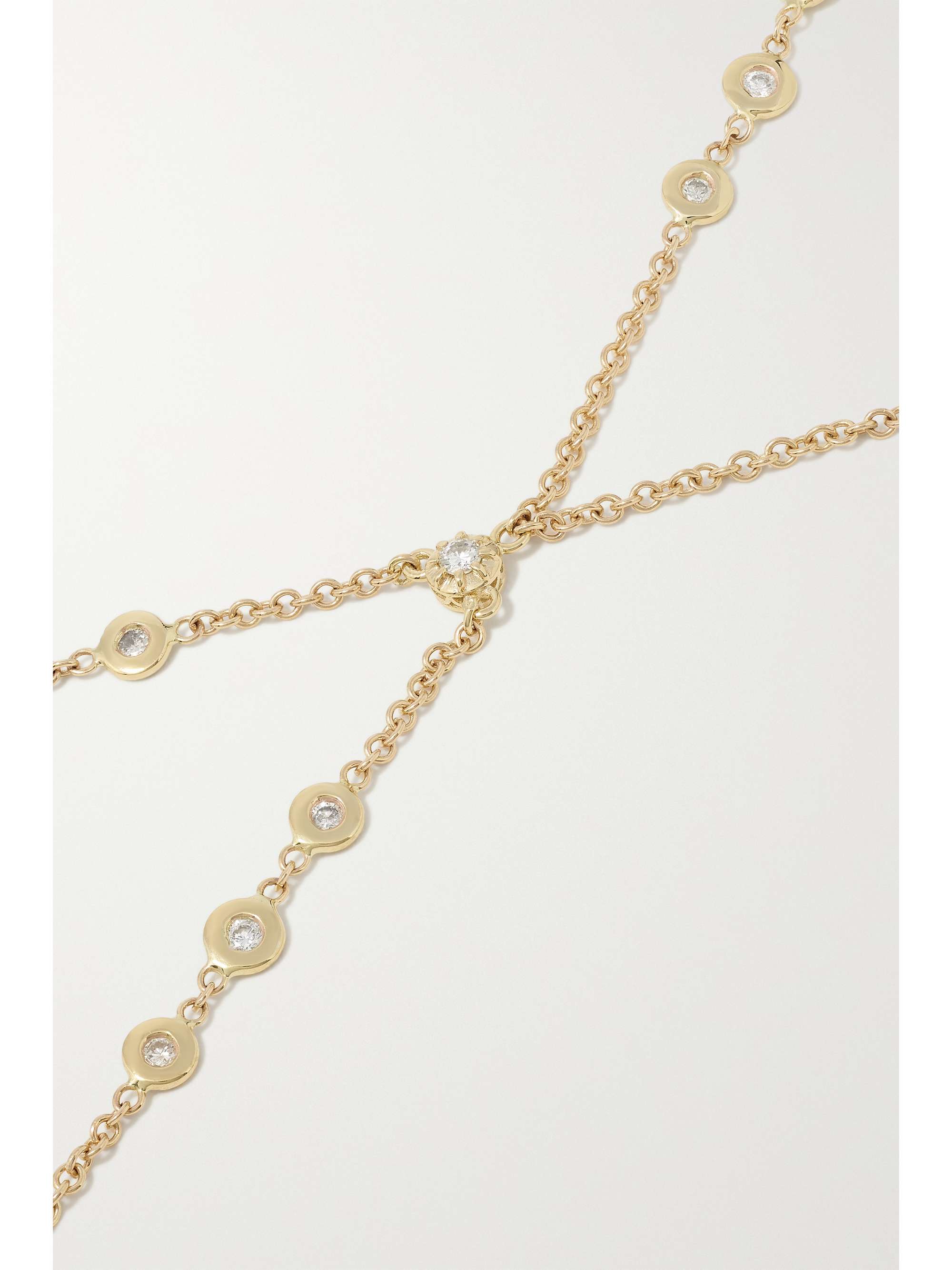JACQUIE AICHE Sophia 14-karat gold diamond bracelet
