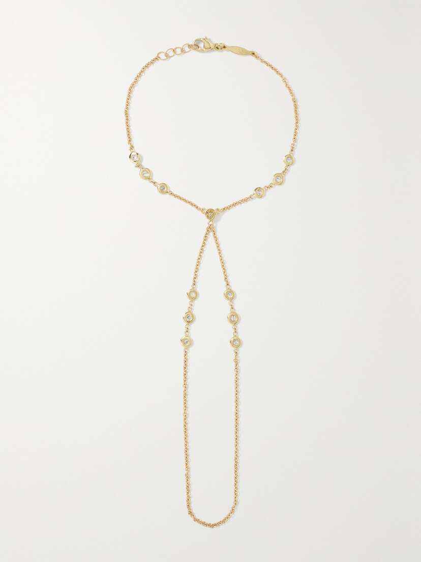 Jacquie Aiche Sophia 14-karat Gold Diamond Bracelet