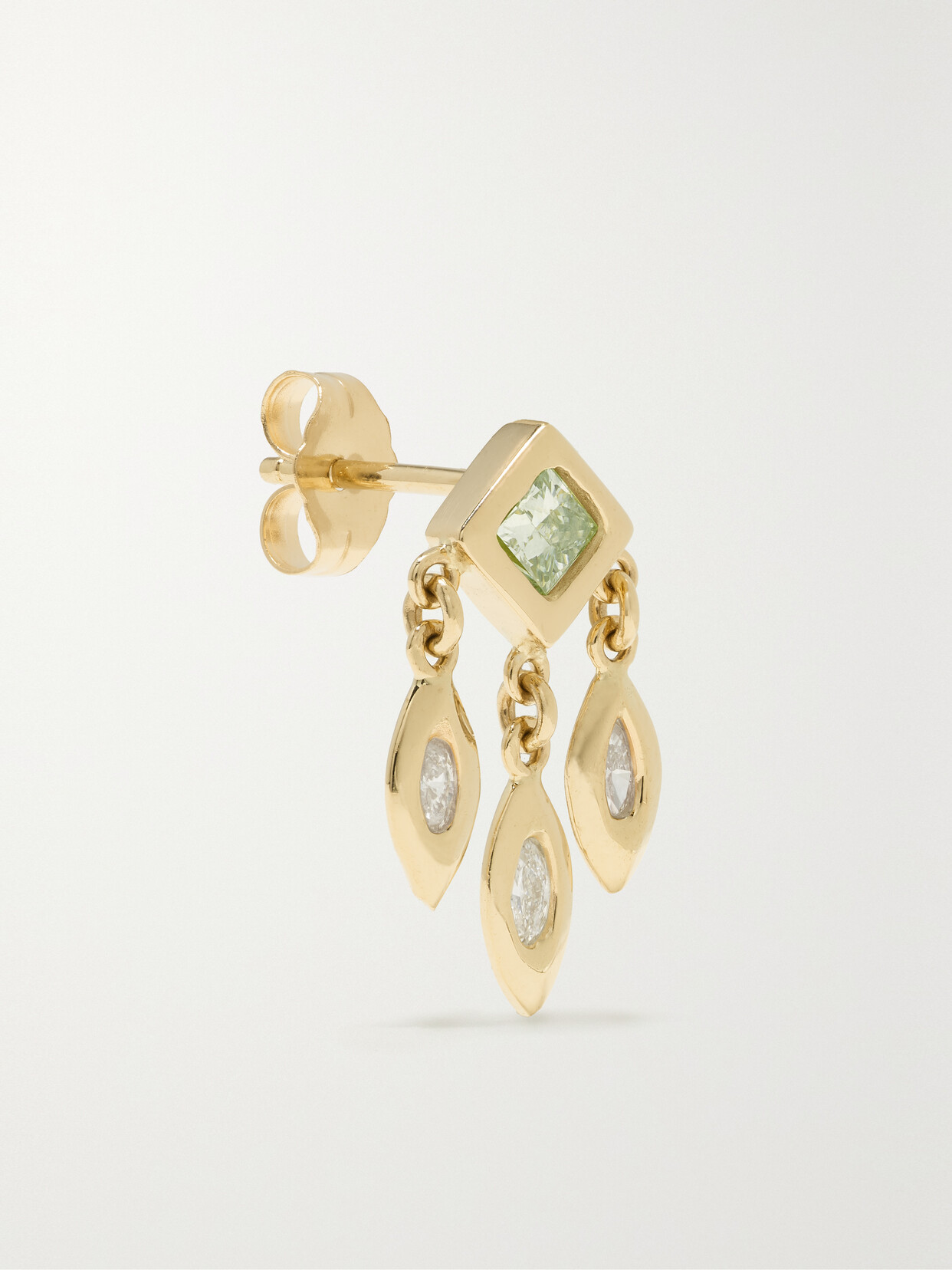 Jacquie Aiche - Shaker 14-karat Gold Diamond Single Earring - one size