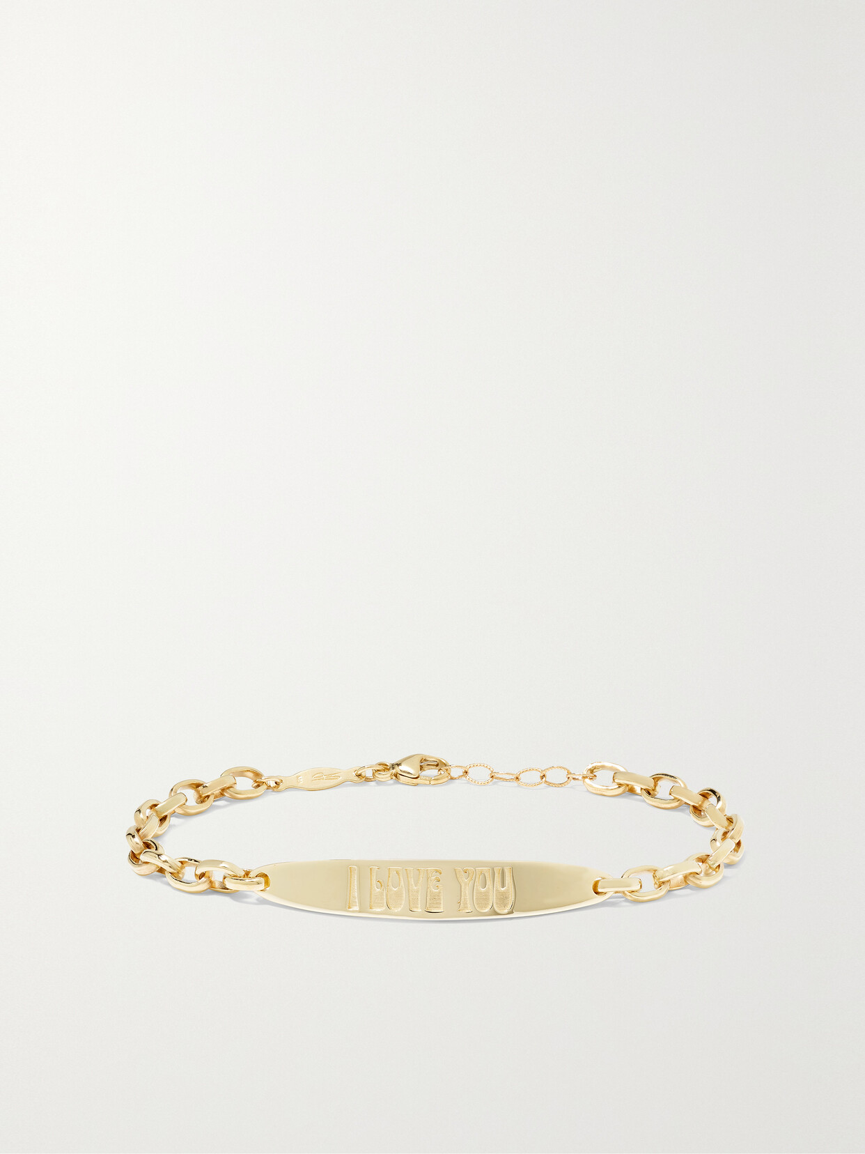 Jacquie Aiche - I Love You 14-karat Gold Bracelet - one size