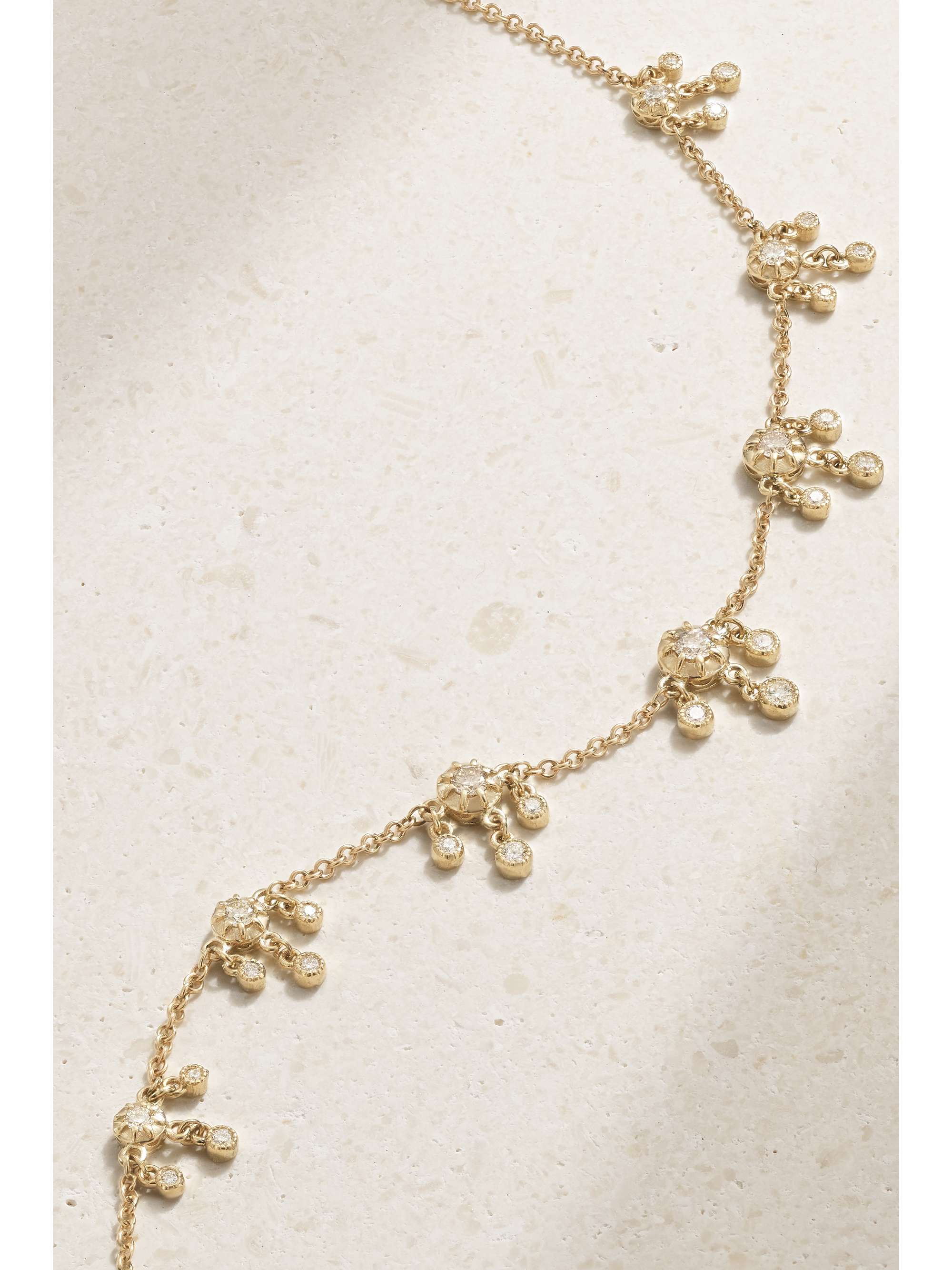 JACQUIE AICHE Sophia 14-karat gold diamond necklace
