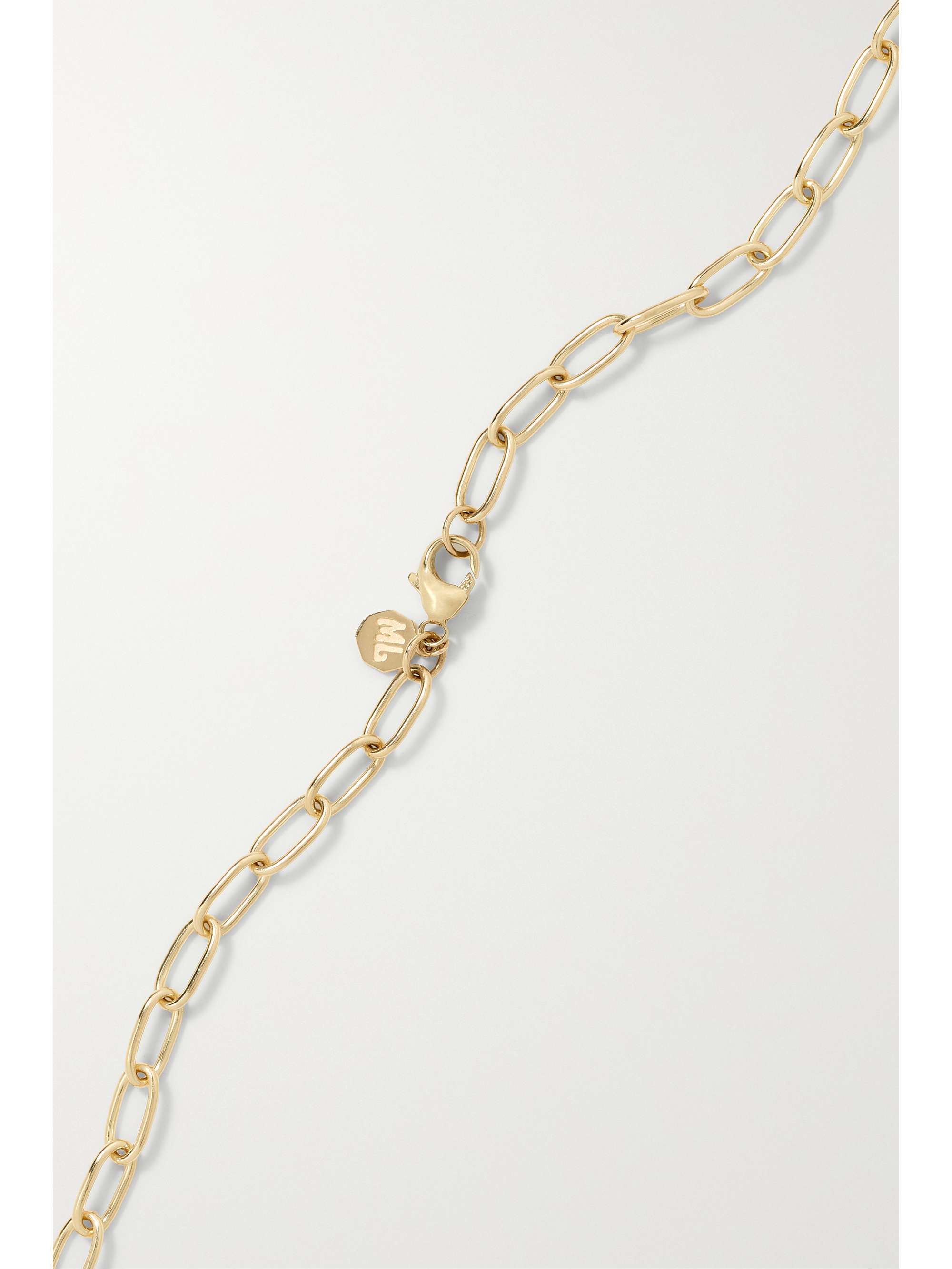 MARLO LAZ Large Southwestern 14-karat gold diamond necklace