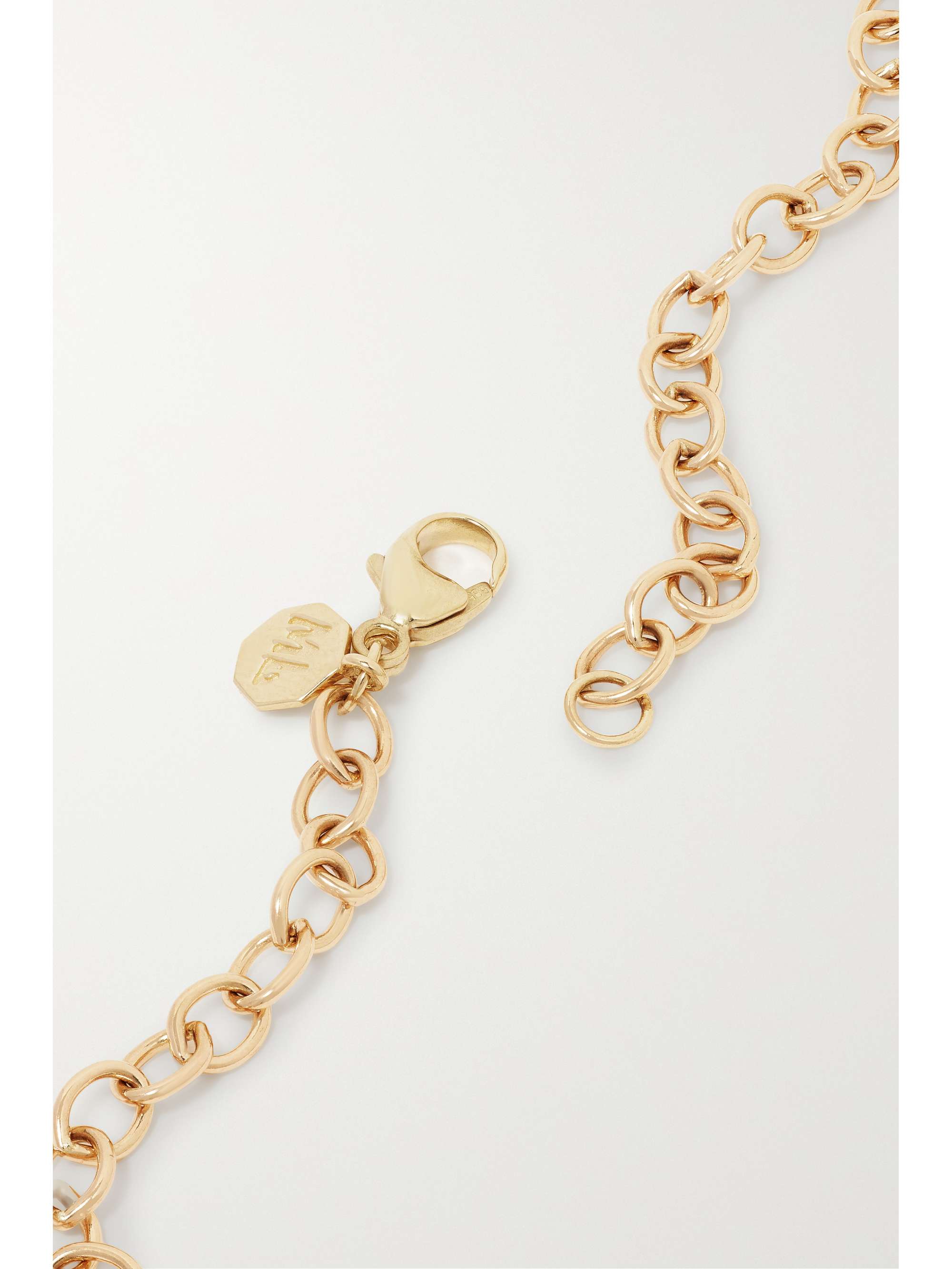 MARLO LAZ Gemma 14-karat gold multi-stone choker