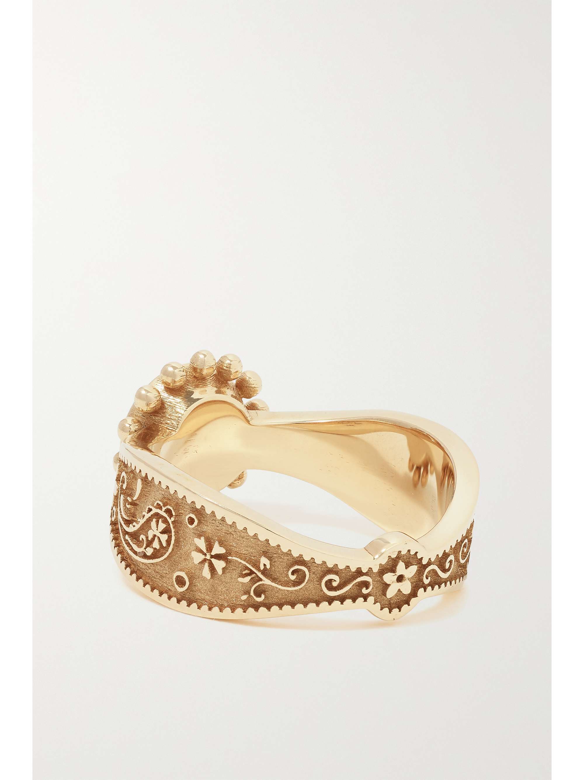 MARLO LAZ Southwestern 14-karat gold turquoise ring