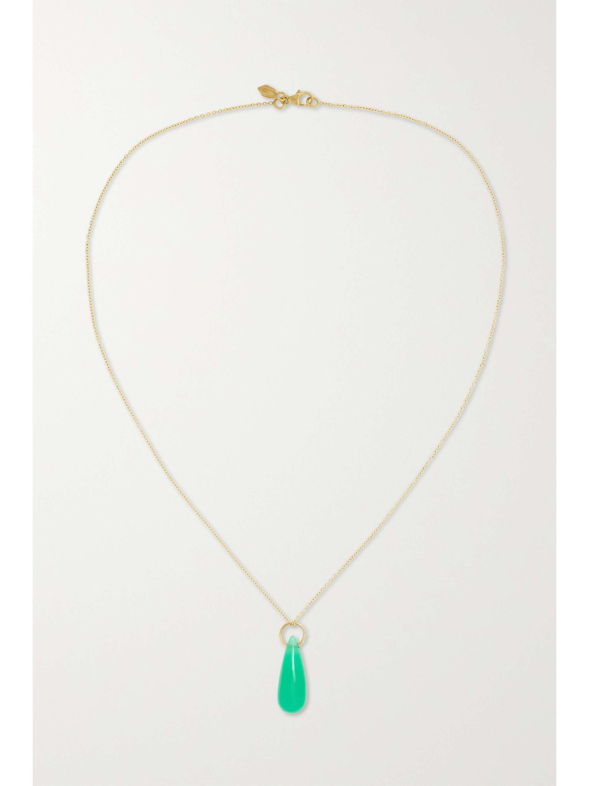 PIPPA SMALL 18-karat gold chrysoprase necklace