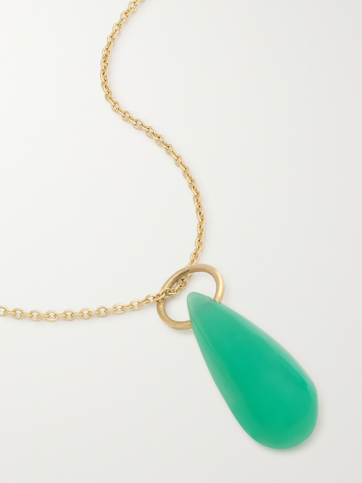 Pippa Small - 18-karat Gold Chrysoprase Necklace - one size