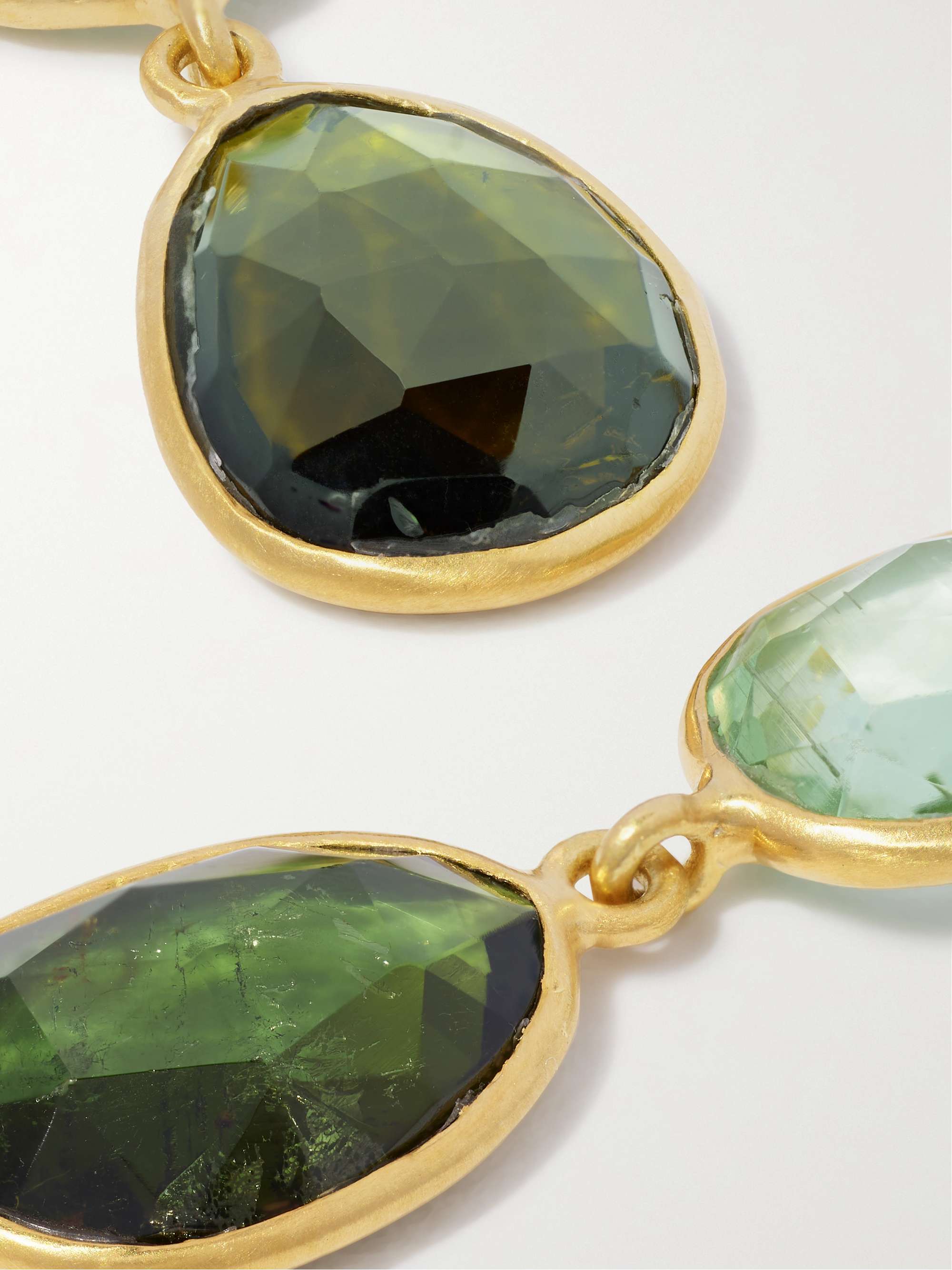 PIPPA SMALL 18K 黄金碧玺耳环