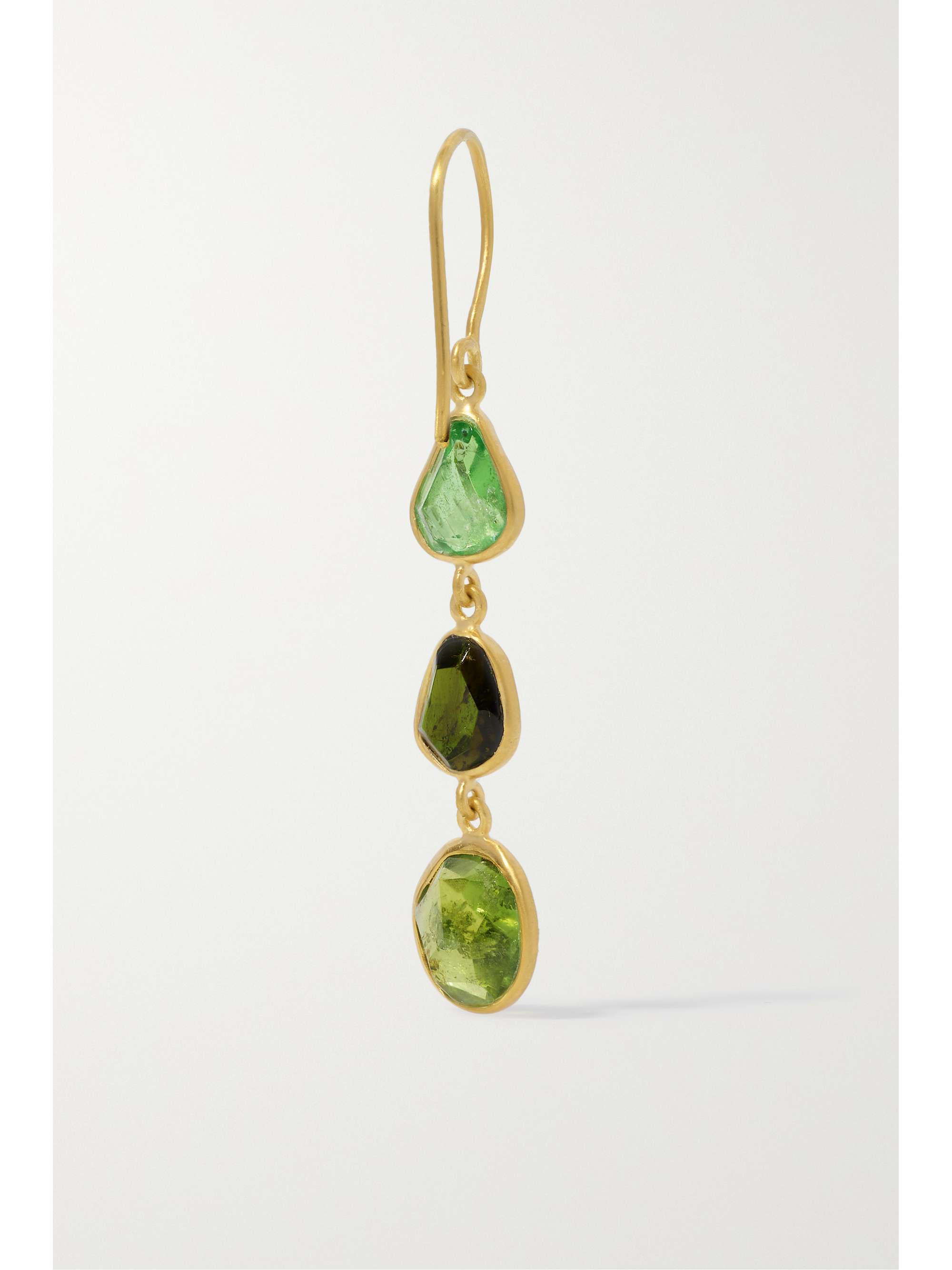 PIPPA SMALL 18K 黄金碧玺耳环