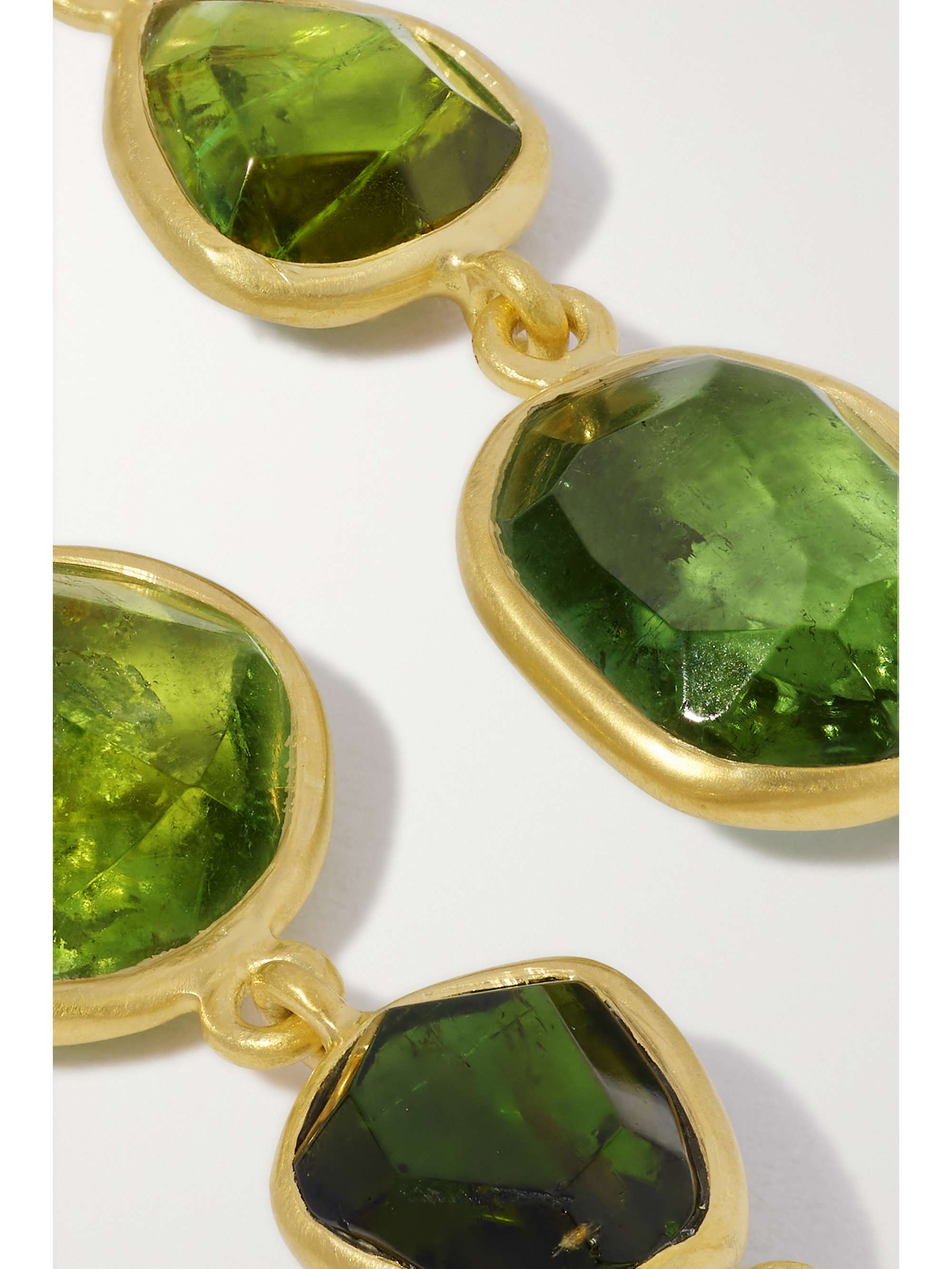 PIPPA SMALL 18K 黄金碧玺耳环