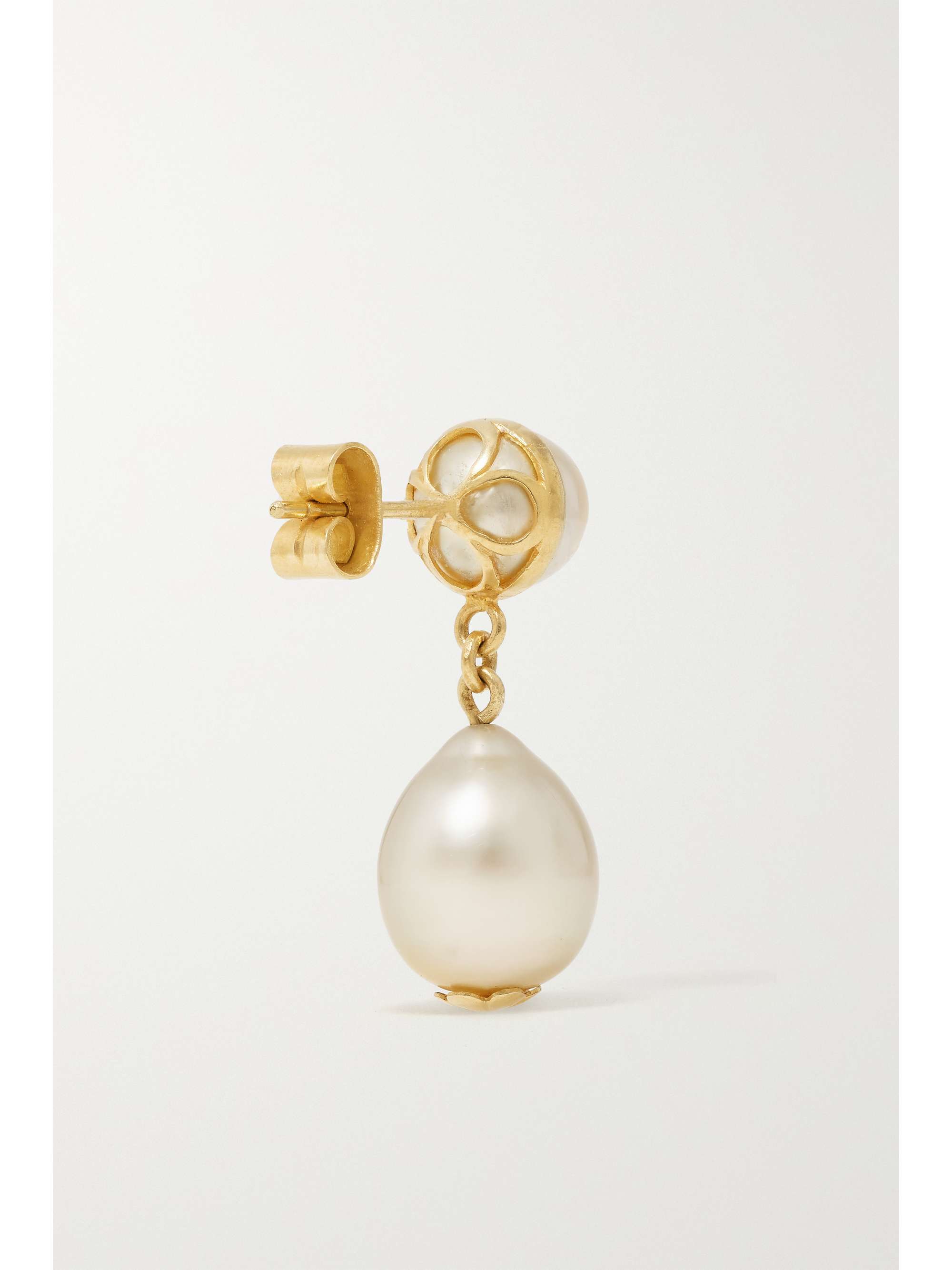 PIPPA SMALL 18-karat gold pearl earrings
