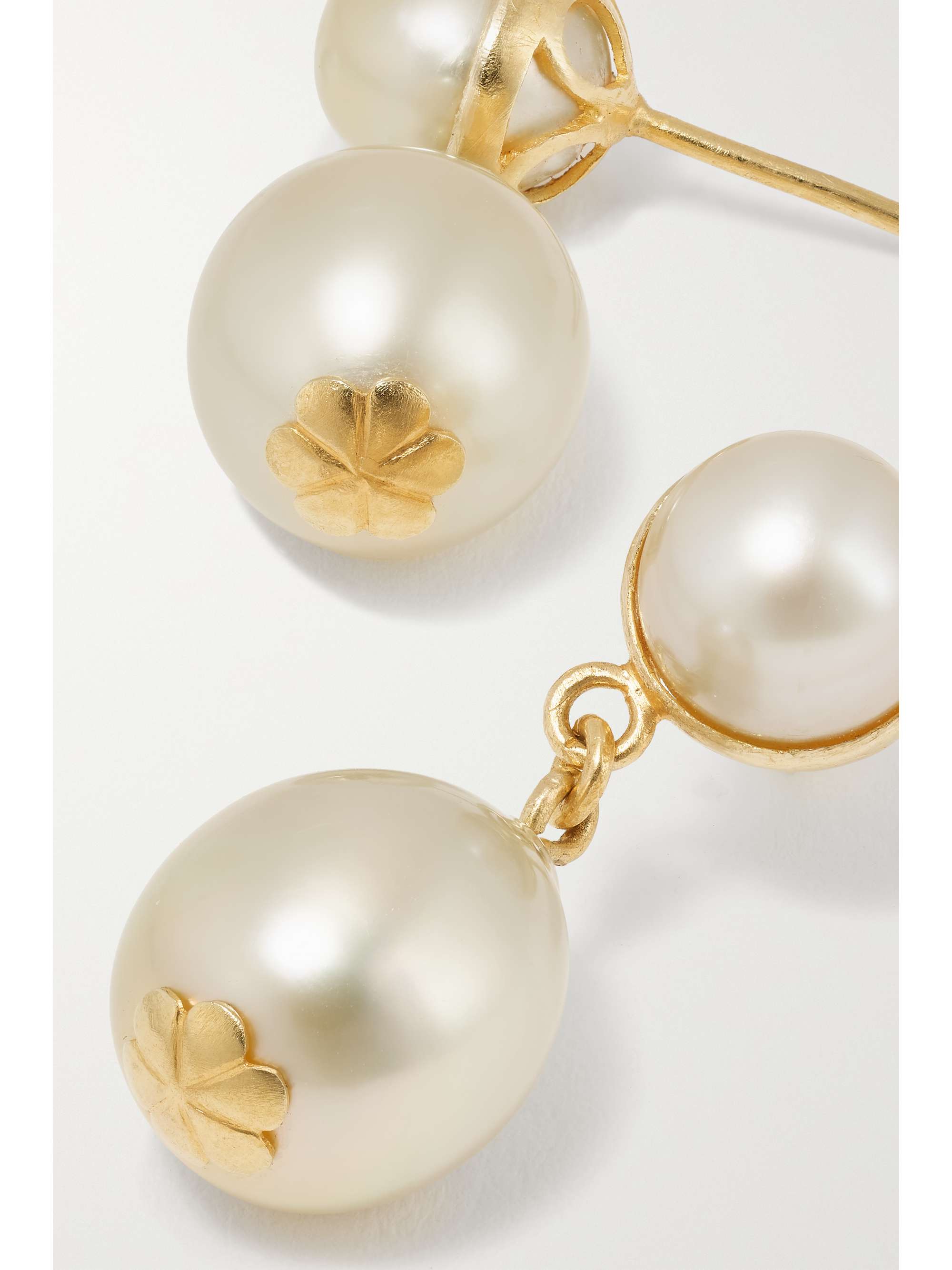 PIPPA SMALL 18-karat gold pearl earrings