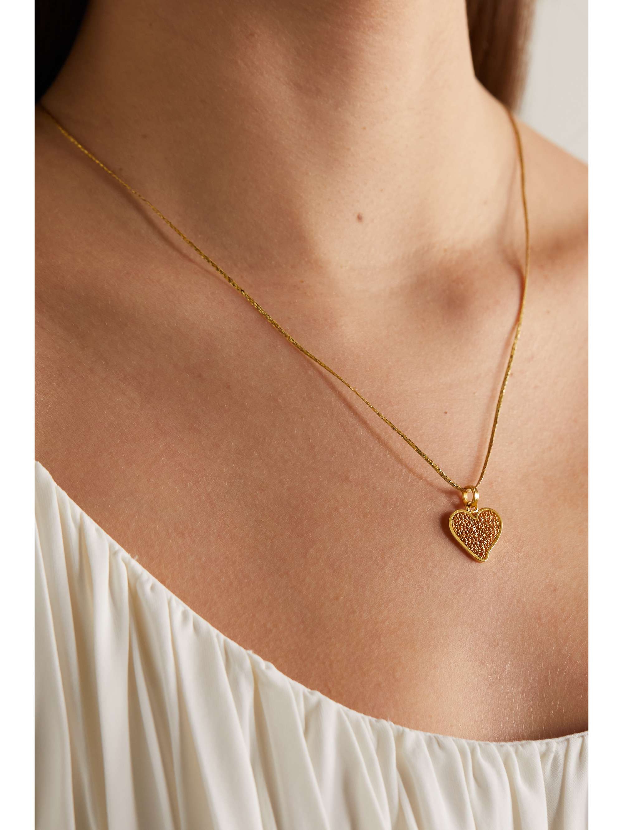 PIPPA SMALL 18K 黄金编绳项链