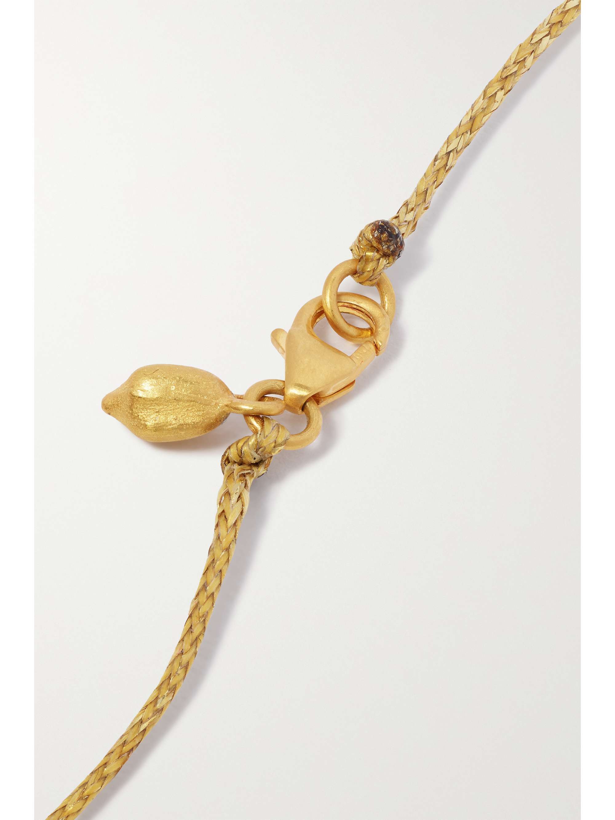 PIPPA SMALL 18K 黄金、编绳、碧玺项链