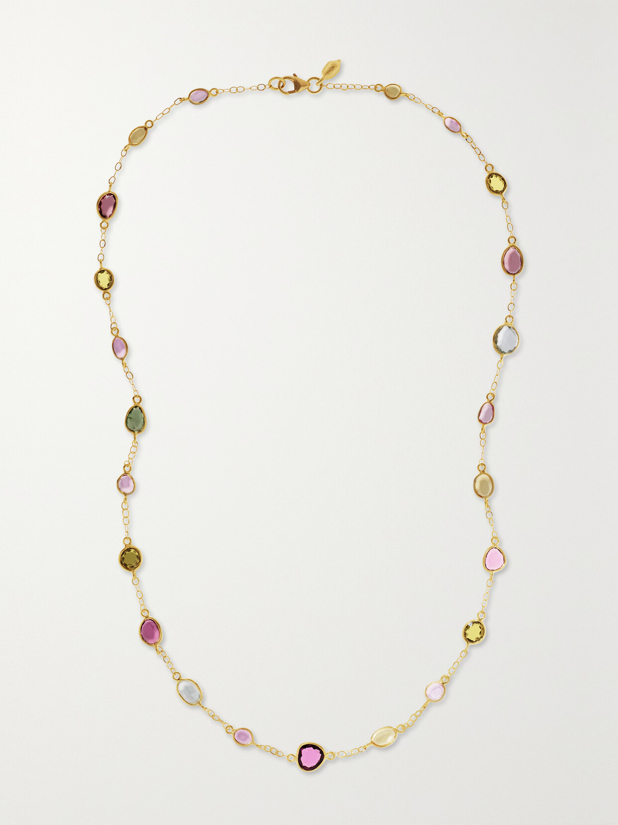 Pippa Small - 18-karat Gold Multi-stone Necklace - one size 22 Awaiting product image
